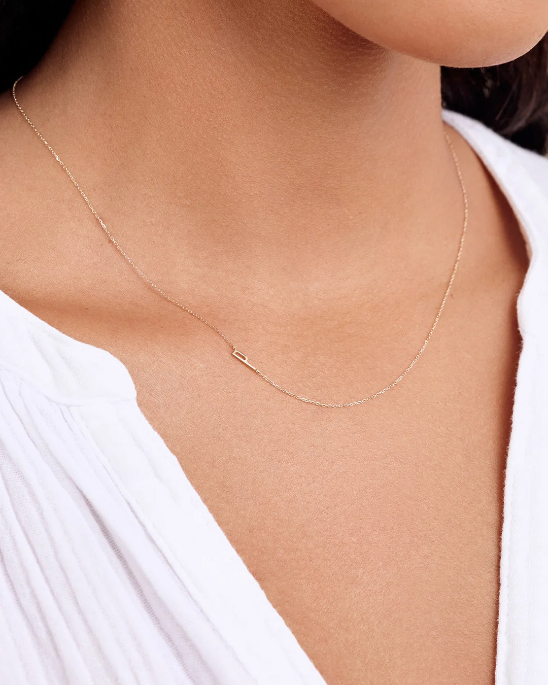 14K Gold Alphabet Necklace - Personalized Initial Pendant Jewelry for Women - Perfect for Gifts, Birthdays & Everyday Elegance