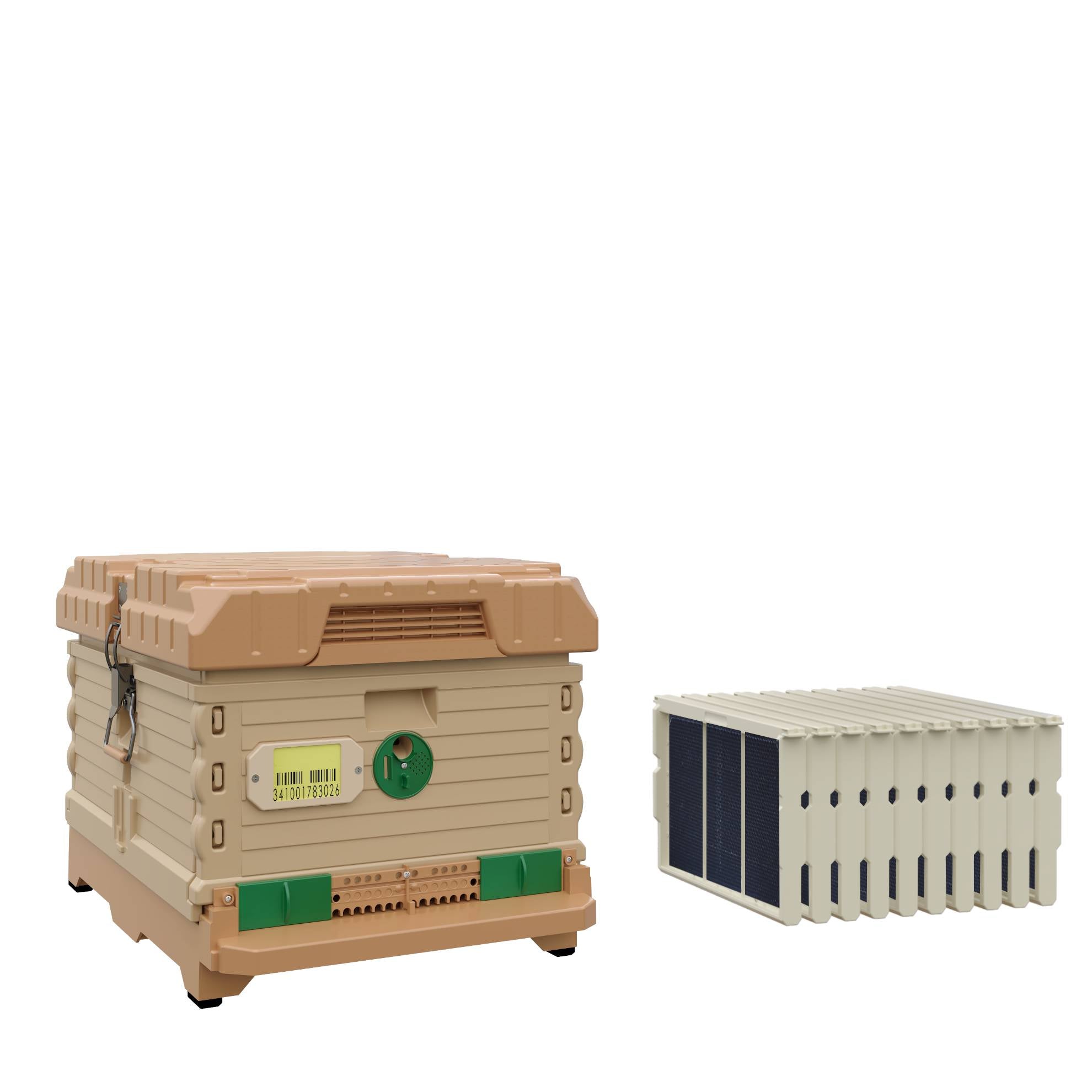 Premium Ergonomic Insulated Single Brood Box Beehive Kit - Durable Beekeeping Equipment for Hive Protection & Honey Production | Ideal for Backyard Beekeepers & Commercial Apiaries