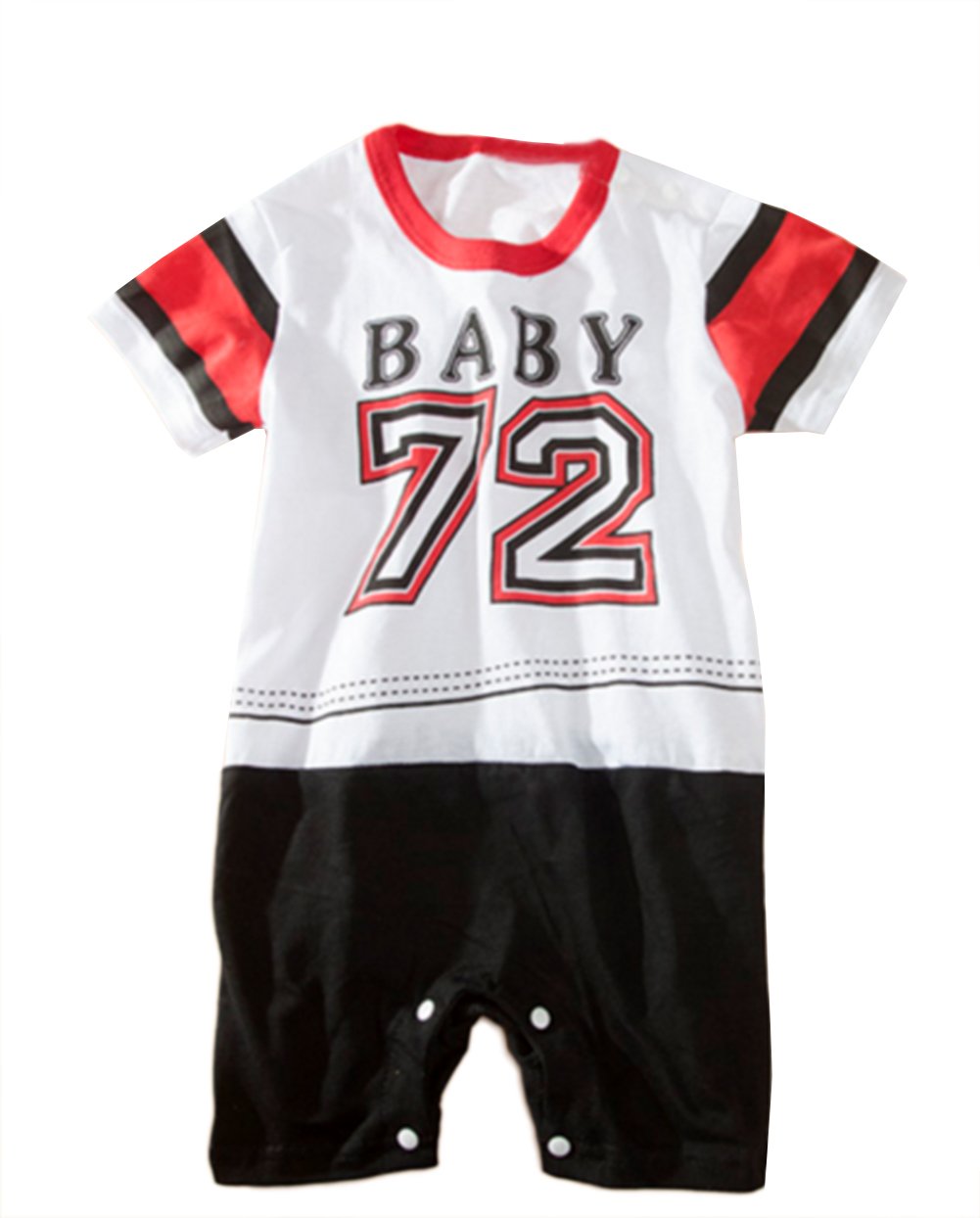Stylish Infant & Toddler Baby Boy Sport Design Romper - 4 Cute Outfit Options for Playtime, Daycare & Family Outings