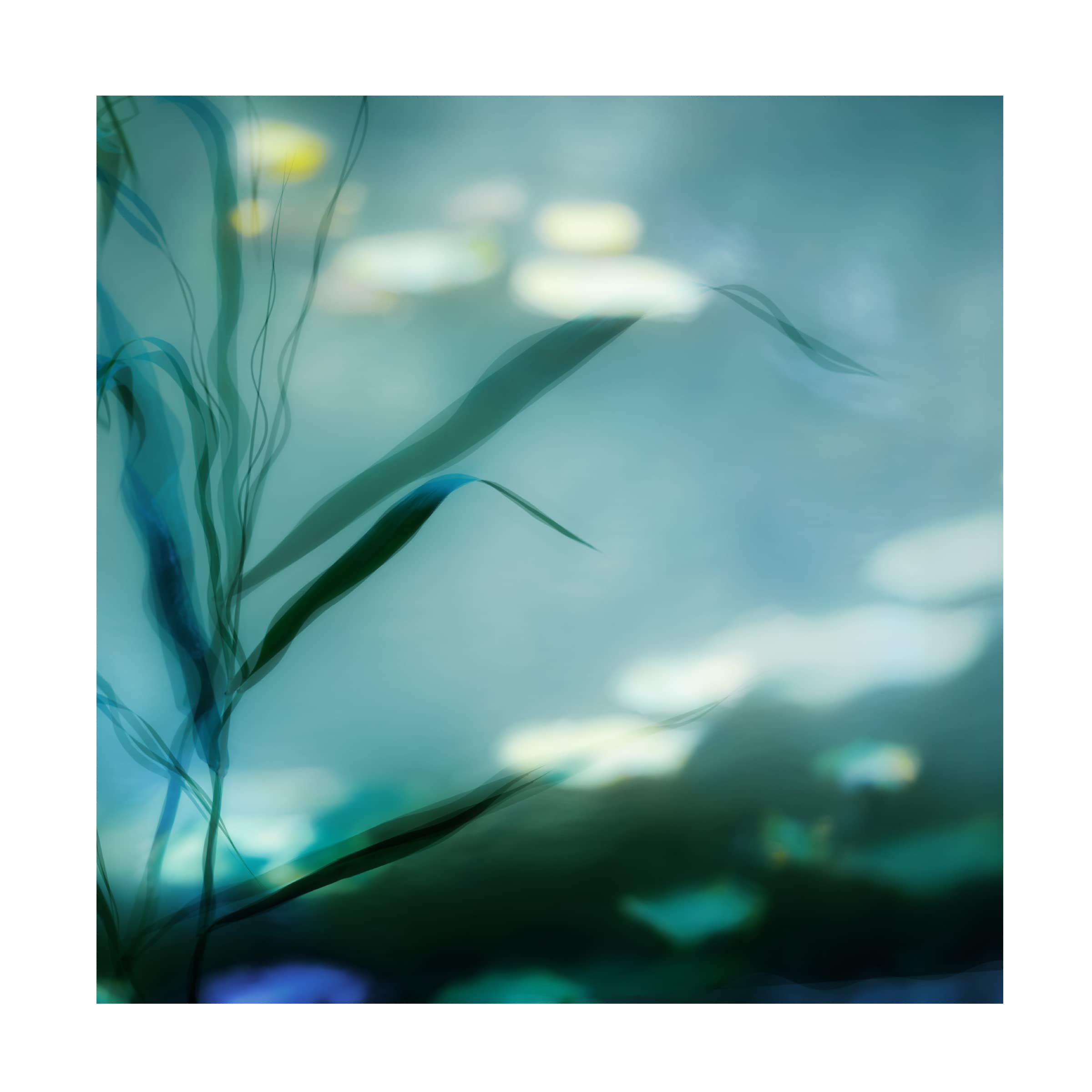 Piet Flour 'Ripples In Suzhou' Canvas Wall Art Print - Modern Abstract Landscape Painting for Living Room, Bedroom & Office Decor