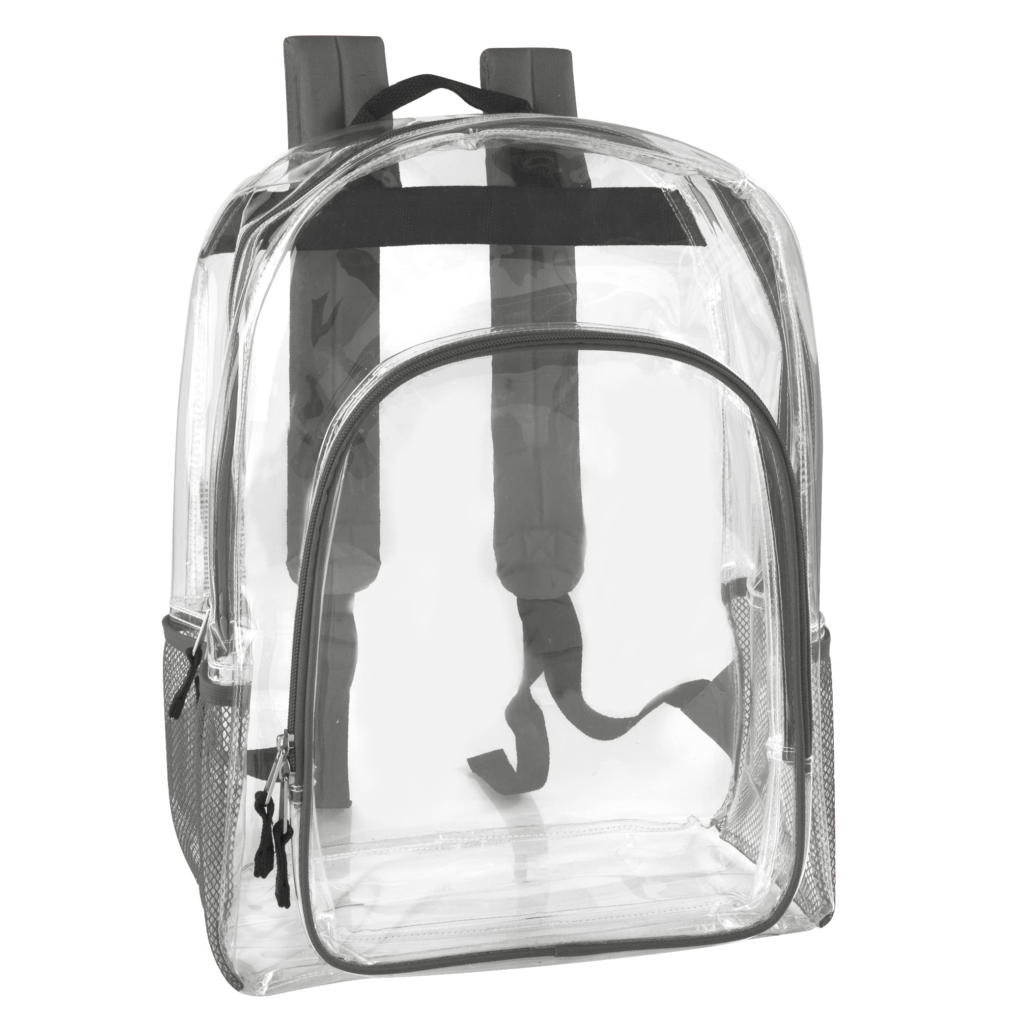 Heavy Duty Clear See Through Backpack - Transparent Stadium Approved Backpack for School, Work, Travel & Events | Waterproof & Durable for Women & Men | Perfect for Concerts, Airports & Security Checkpoints