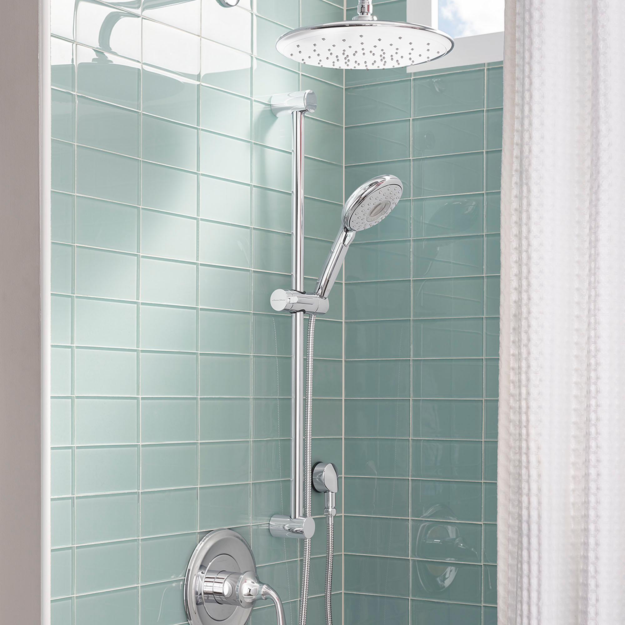 American Standard 30-Inch Chrome Shower Slide Bar 1660730.002 - Perfect for Bathroom Renovations & Modern Shower Installations