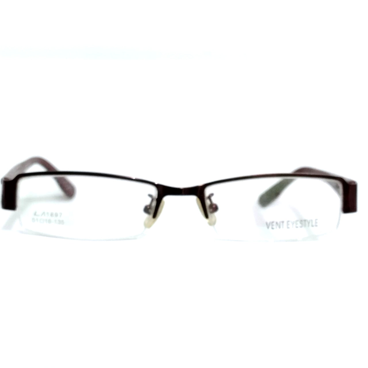 Wine Red Rectangle Supra Spectacle Frame Glasses LA1897 - Stylish & Durable Eyewear for Men & Women - Perfect for Reading, Driving & Fashion Accessories