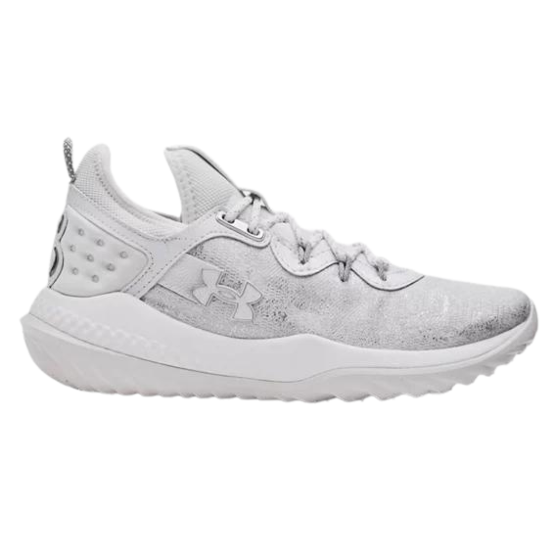 UnderArmour Men's Harper 8 Turf Soccer Cleats - White (3026593-101) | Lightweight & Durable for Artificial Turf, Perfect for Training & Matches