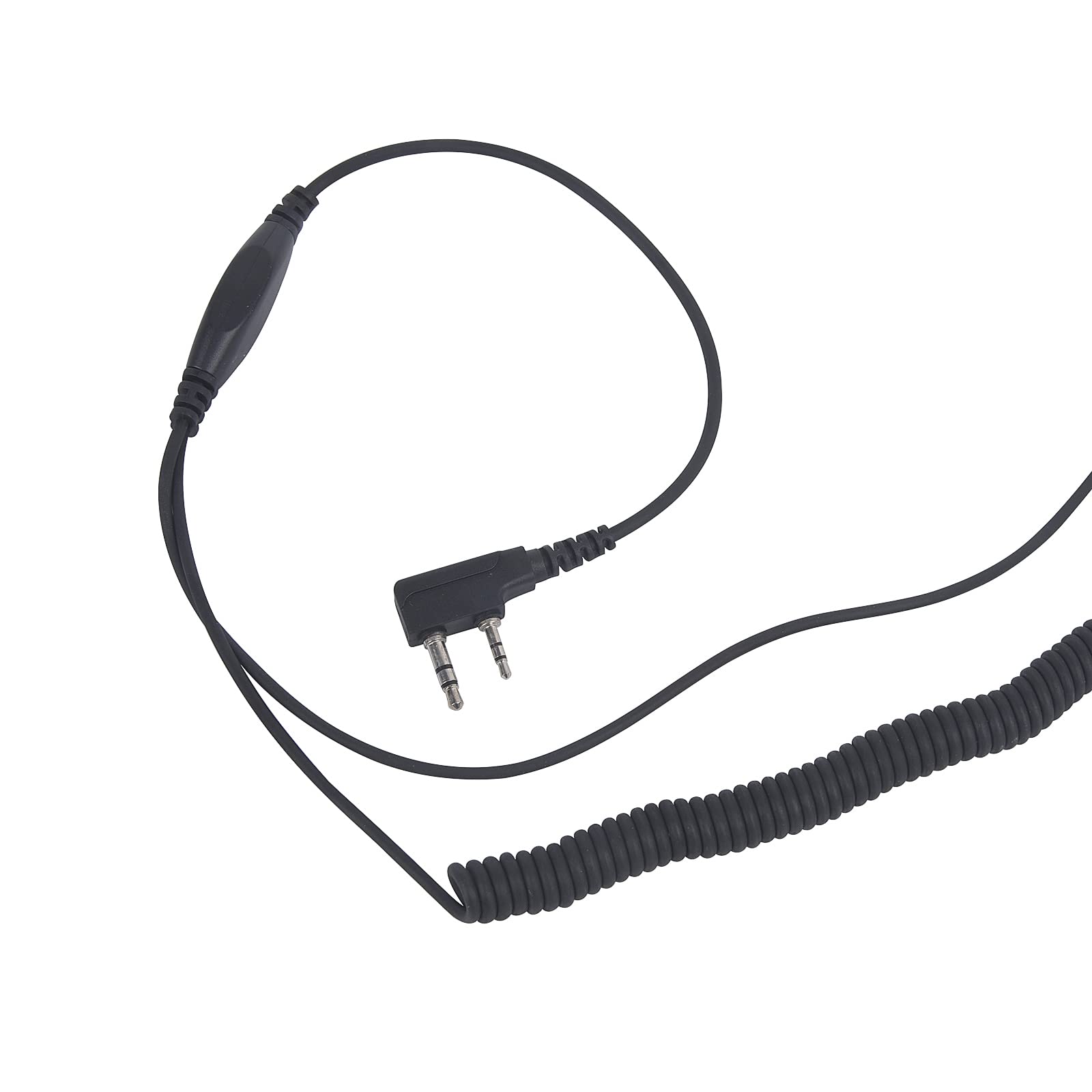 Baofeng Kenwood Bike Helmet Headset - 2 Pin K Plug Motorcycle Communication System with Hands-Free Mic & Walkie Talkie Earpiece for Full Face Helmets | Ideal for Cycling, Motorcycling & Outdoor Adventures