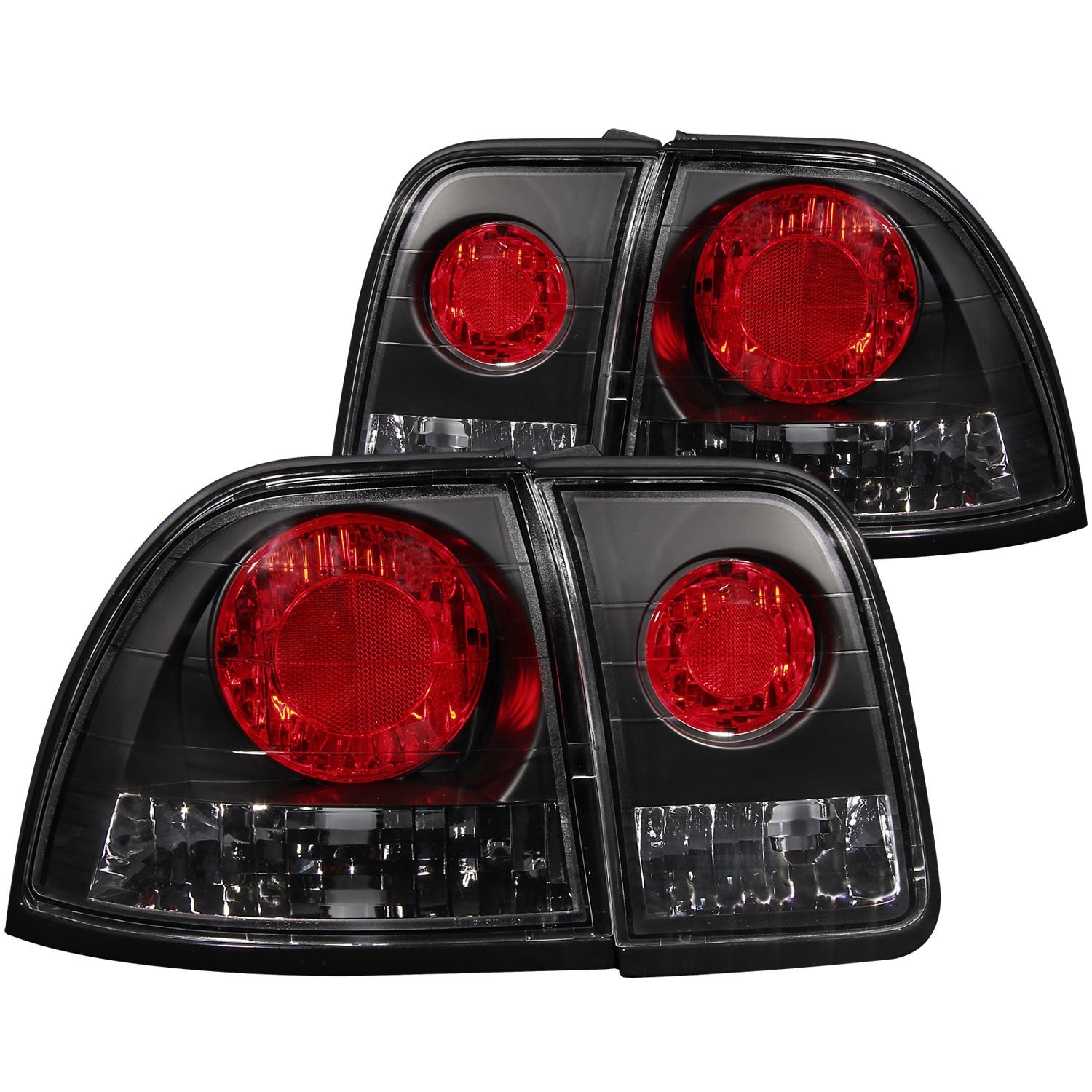 HEADLIGHTSDEPOT Replacement Tail Lights for 1996-1997 Honda Accord - Left & Right Pair - Durable LED Brake Lights for Improved Night Visibility - Perfect for Daily Commuting & Road Trips