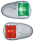 Perko 12V Vertical Surface Mounted Boat Side Light Pair (1264DP0CHR) - Marine Navigation Lights for Boats, Yachts & Sailboats - Ideal for Night Cruising & Dock Safety