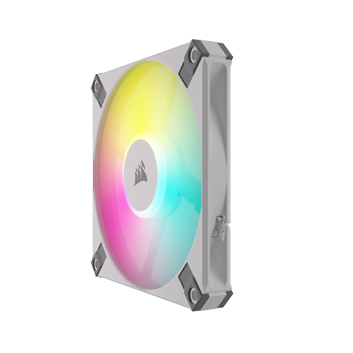 Corsair AF120 RGB SLIM WHITE 120mm x 15mm Ultra-Thin Fluid Dynamic Bearing RGB LED Case Fan - Triple Pack with Lighting Node CORE - Perfect for PC Gaming, Workstation Cooling & Custom RGB Builds