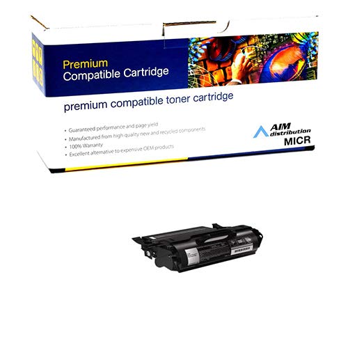 High-Yield AIM Compatible MICR Toner Cartridge for Dell M5200/W5300N (21000 Pages) - Replacement for N2157 - Perfect for Bank Check Printing & Secure Document Processing
