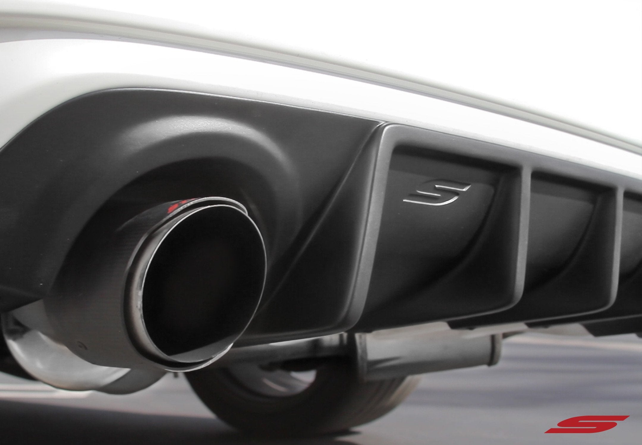 2018-2024 Infiniti Q50 Rear Diffuser Unpainted Performance Spoiler - KB11241 | Carbon Fiber Style Diffuser for Aggressive Look | Perfect for Car Enthusiasts & Street Racing Upgrades