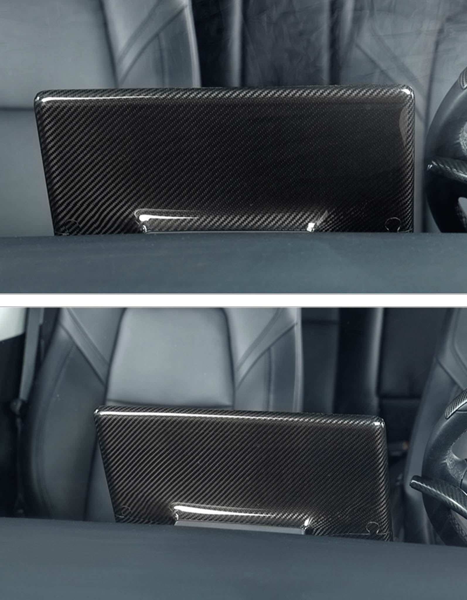 Premium Carbon Fiber Touchscreen Protector for Tesla Model 3/Y & 2024 Model 3 - Anti-Glare Screen Cover with Scratch Resistance - Perfect for Daily Driving & Road Trips