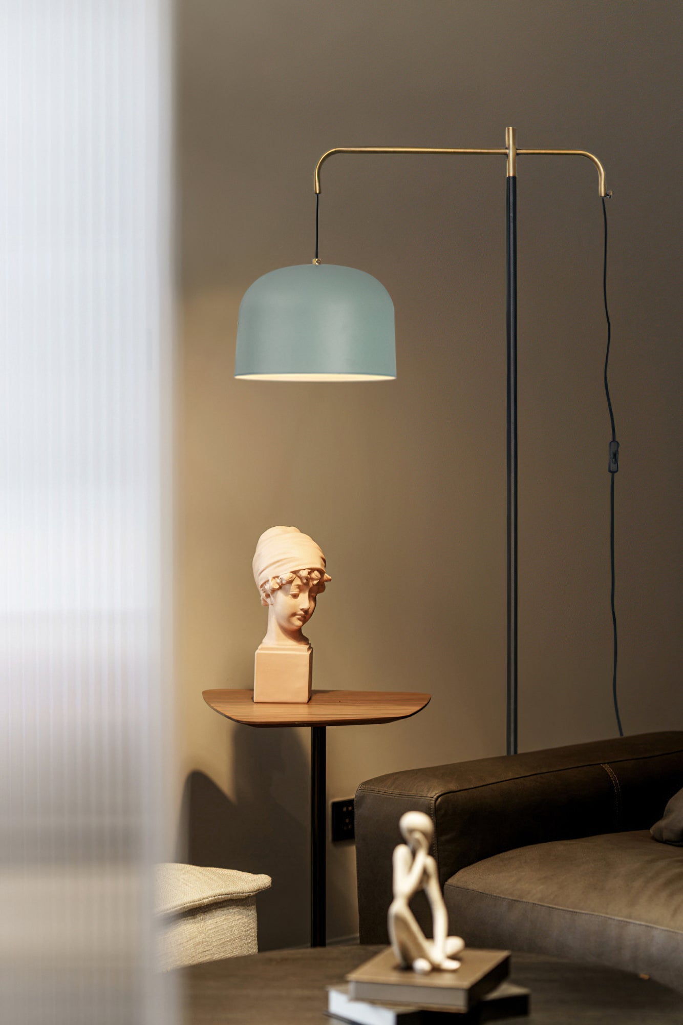 Modern Balance Floor Lamp - Adjustable LED Standing Light for Living Room, Bedroom & Office - Warm White & Cool White Light Modes - Perfect for Reading, Relaxing & Decorating