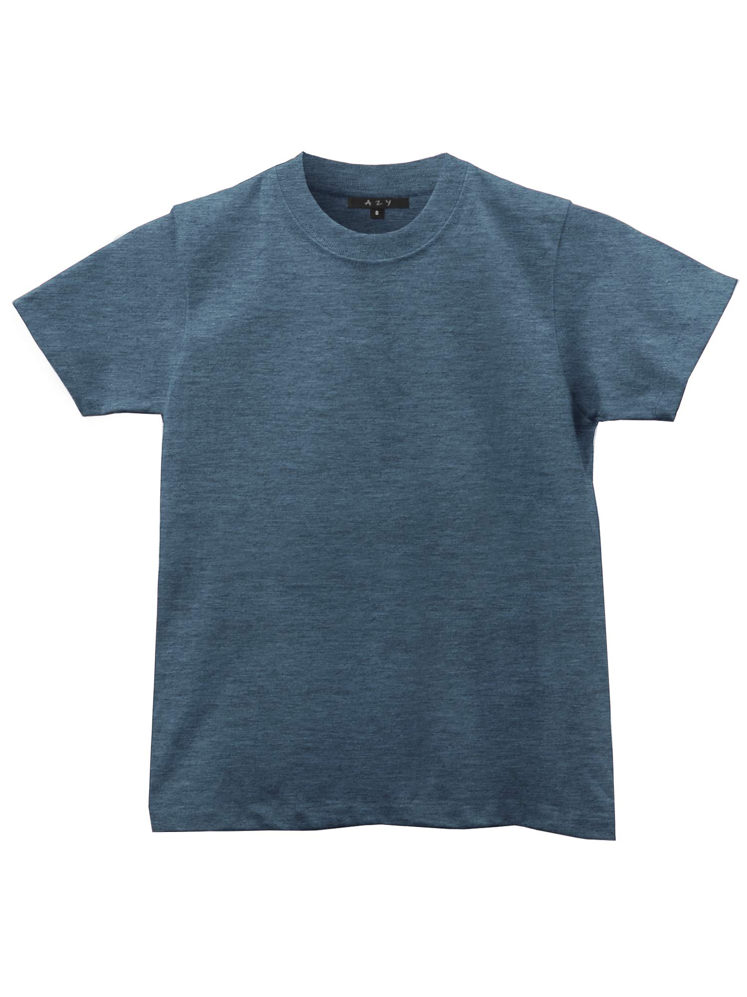 A2Y Kids Heavy Cotton Crew Neck T-Shirts for Boys & Girls - Soft Comfortable Everyday Basic Tees for School, Play and Casual Wear
