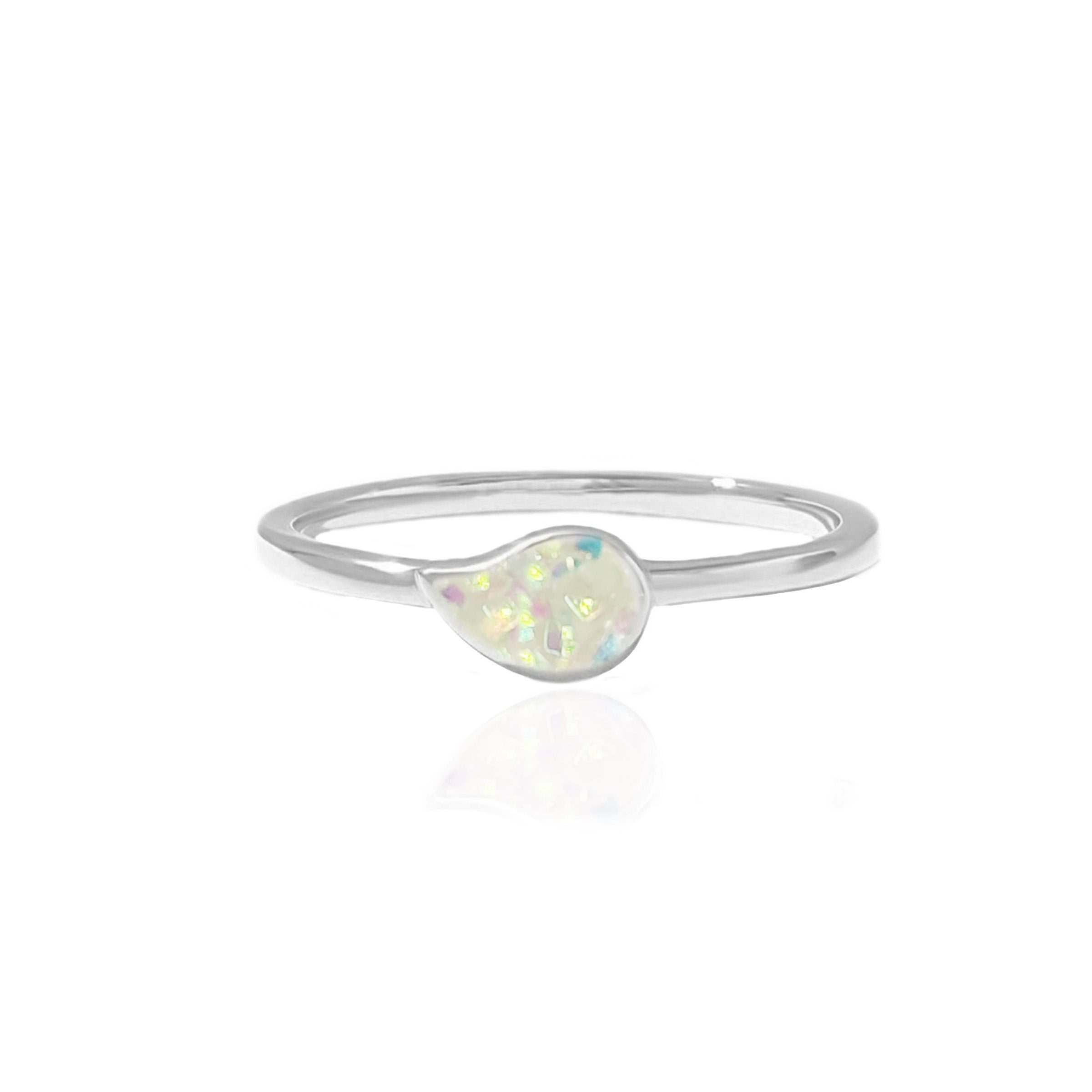 Pure Drop: Ashes Ring - Elegant Memorial Jewelry for Ashes Keepsake | Perfect for Remembrance, Funeral, or Cremation Jewelry