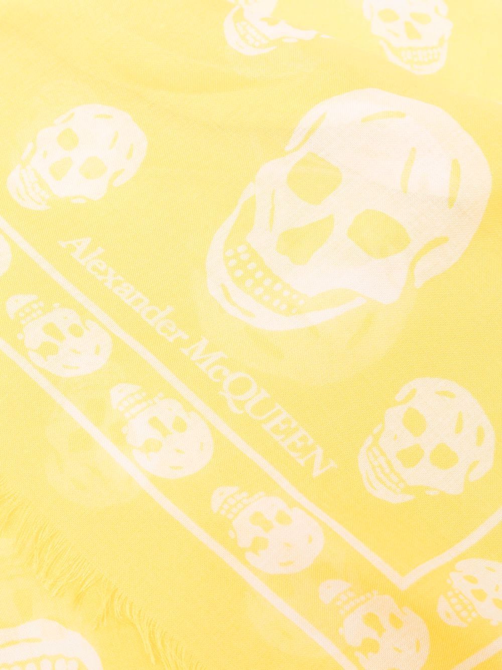 Alexander McQueen Luxury Yellow Silk Scarf - Elegant Fashion Accessory for Women, Perfect for Gifts, Parties & Everyday Wear