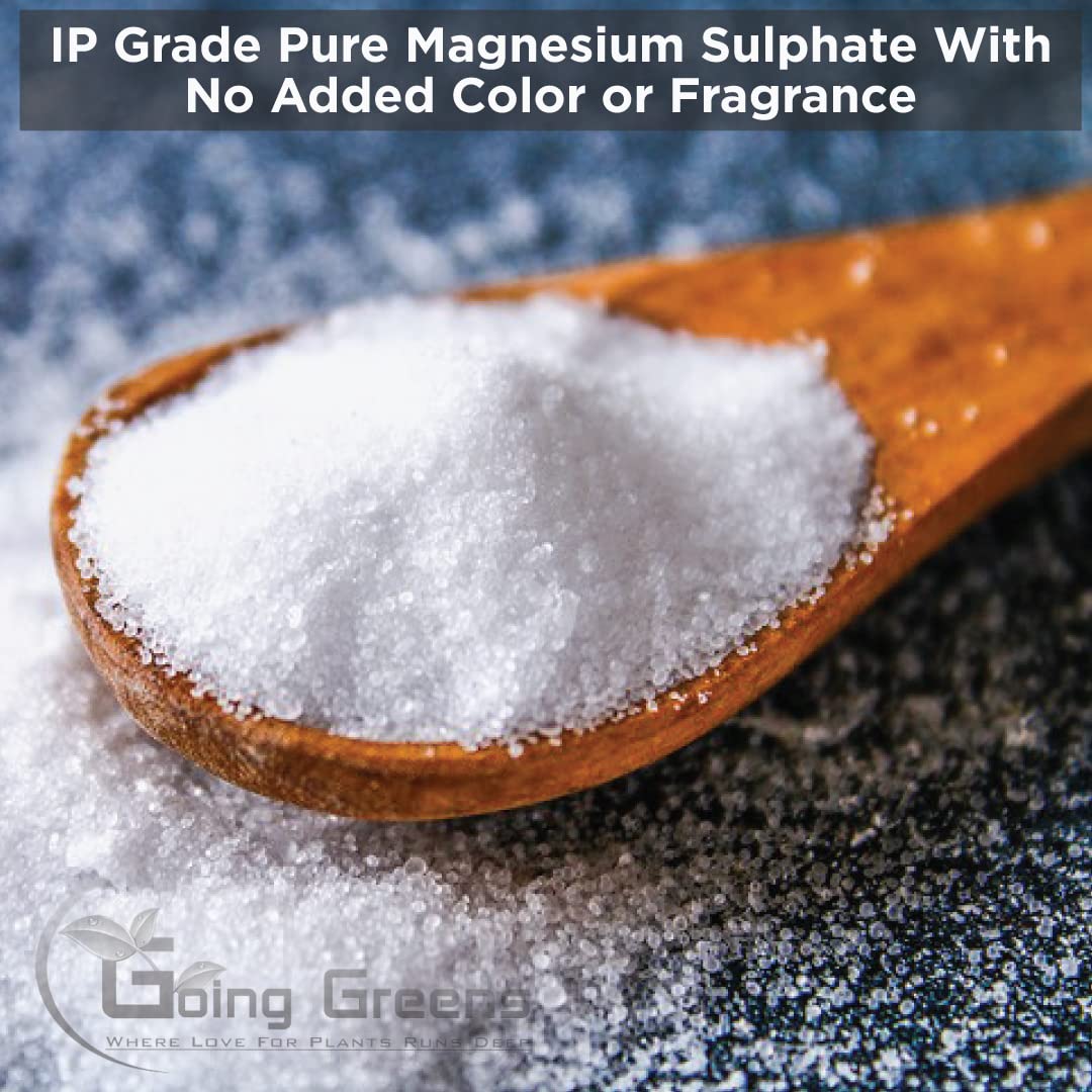Going Greens Epsom Salt (Magnesium Sulfate) - 250g for Muscle Relaxation, Pain Relief & Stress Relief | Perfect for Bath Soak, Foot Soak & Post-Workout Recovery