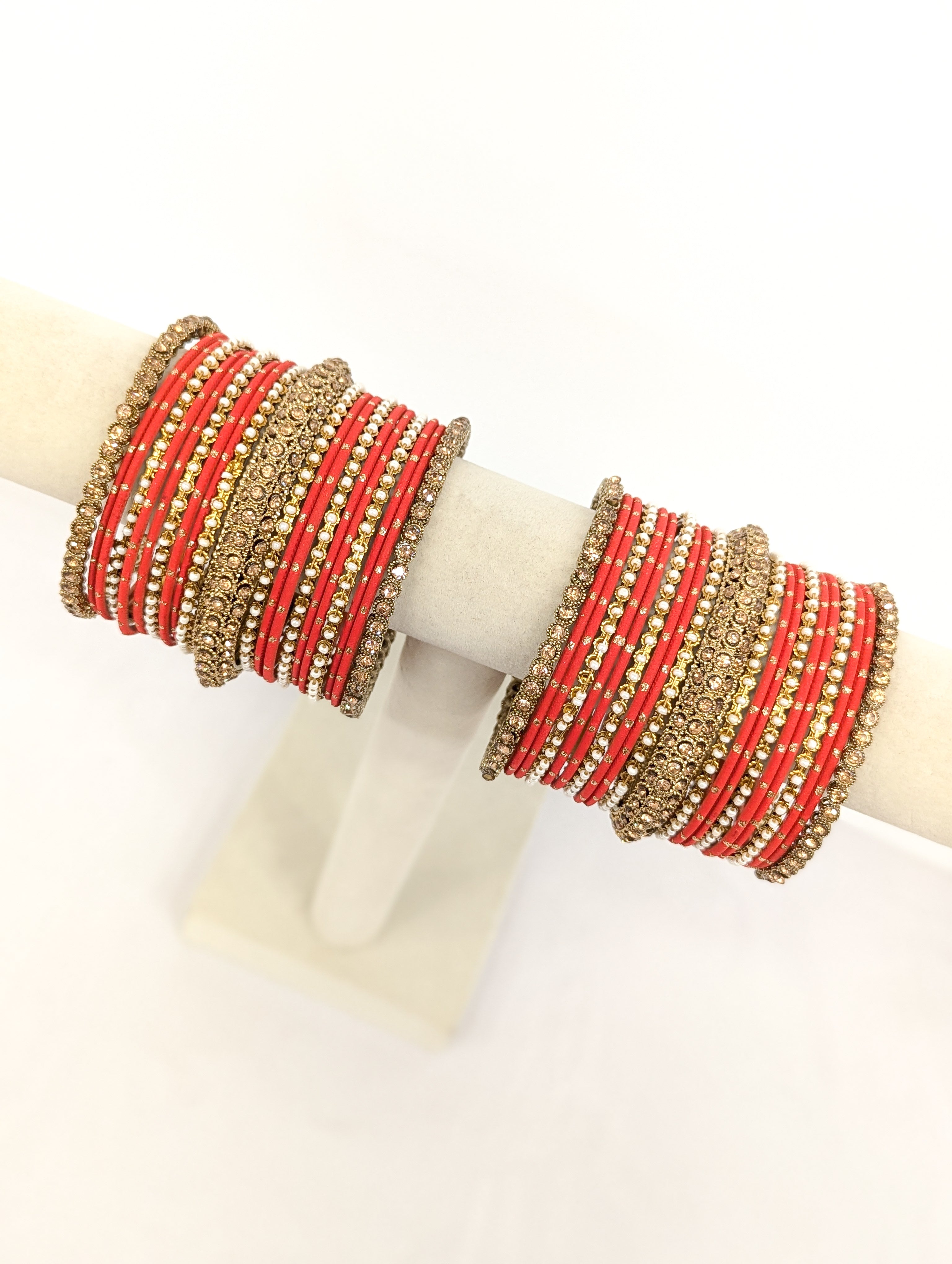 Lavanya Stones Bangles – 2 Hand Set for Women | Stylish and Elegant Jewelry for Parties, Weddings & Festivals