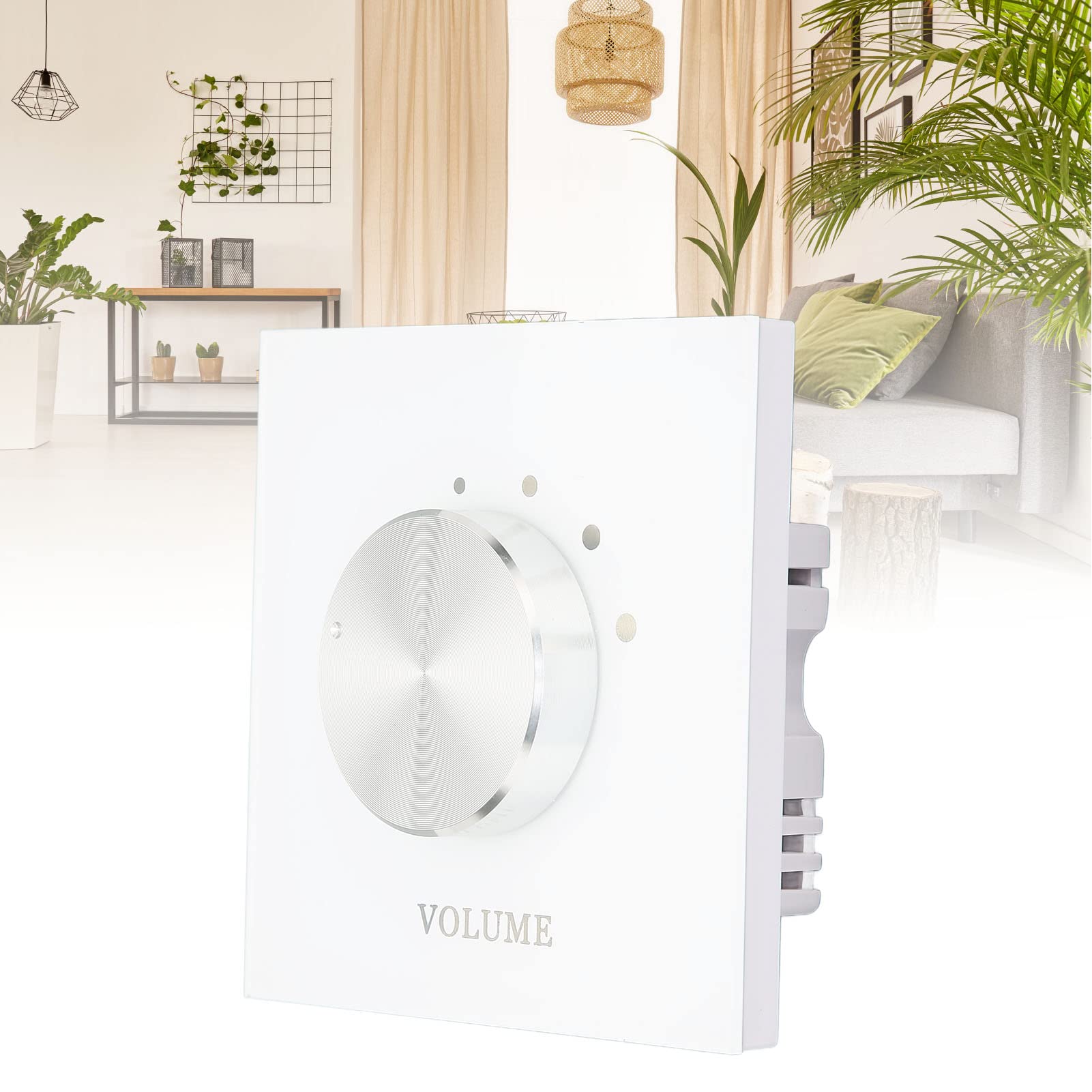 5-Level Smart Home Volume Controller - Wireless Speaker Volume Adjustment, Background Music Tuning Switch for Home Theater & Multi-Room Audio System | Perfect for Living Room, Bedroom, Office & Party Settings