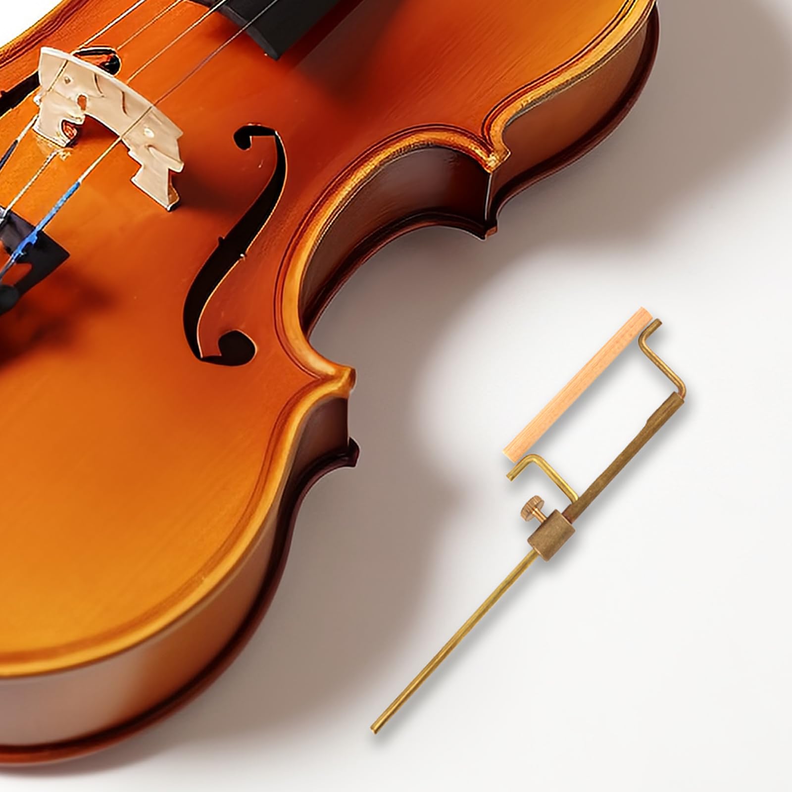 Professional Violin Sound Post Tool Set - Luthier Installation & Repair Kit with S-Style Setter, 5 Sound Posts, Gauge & Retriever Clip - Perfect for Violin Maintenance, DIY Repairs & Professional Instrument Care