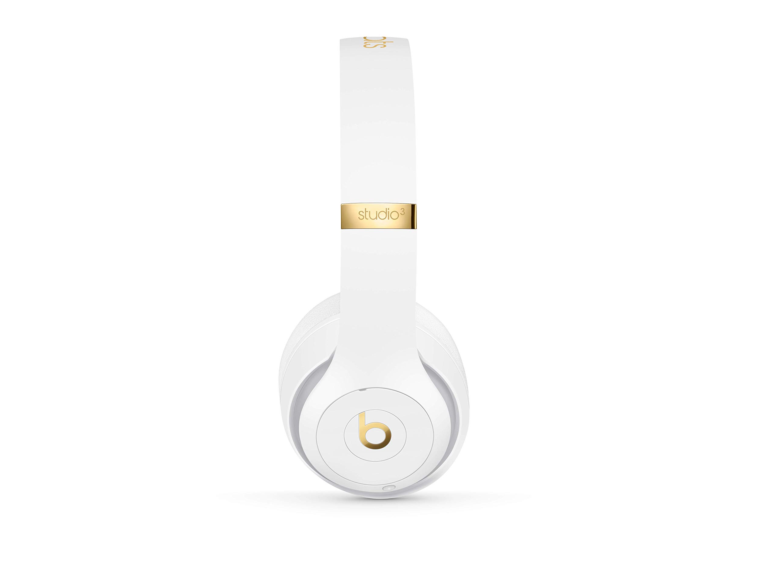 Beats Studio 3 Wireless Noise Cancelling Over-Ear Headphones with Built-in Microphone - White (Renewed) | Premium Sound Quality for Music, Gaming & Travel
