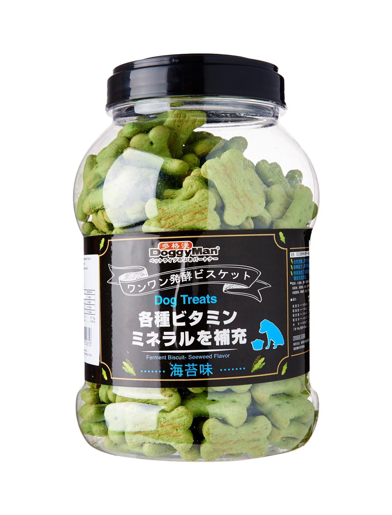 Premium Fermented Seaweed Dog Treats by DoggyMan - 680g for Digestive Health & Skin Care - Ideal for Training, Rewards & Daily Snacks
