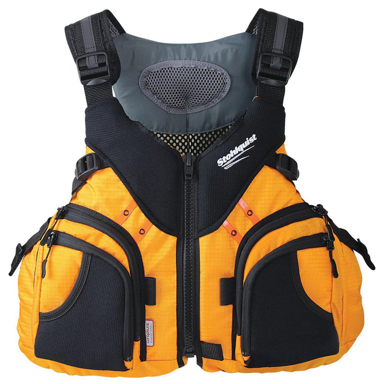 Stohlquist Keeper Fishing Life Jacket PFD - USCG Approved Safety Vest for Kayaking, Boating & Water Sports | Comfortable & Durable Flotation Device for Adults
