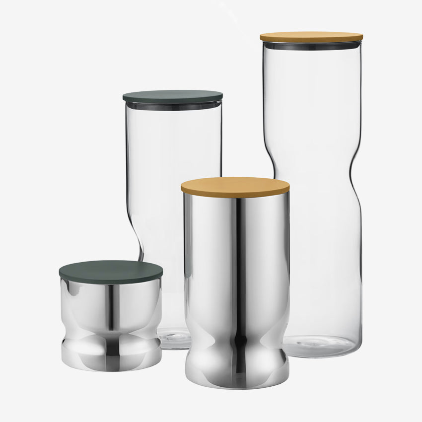 Georg Jensen Alfredo Canister - Premium Stainless Steel Kitchen Storage Container for Coffee, Tea & Dry Goods | Modern Home & Office Organization Solution
