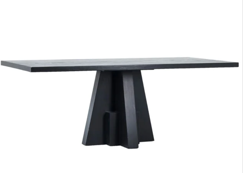 Laken Dining Table - Modern Wooden Kitchen Table for 6 - Perfect for Family Dinners & Entertaining Guests - Elegant Home Dining Room Furniture