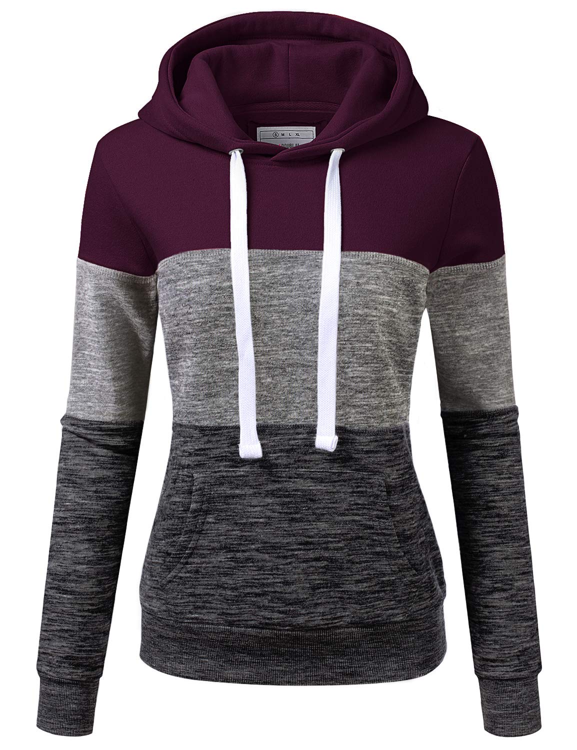 DOUBLJU Women's Lightweight Pullover Hoodie - Soft Basic Sweatshirt for Casual Wear, Lounge & Outdoor Activities