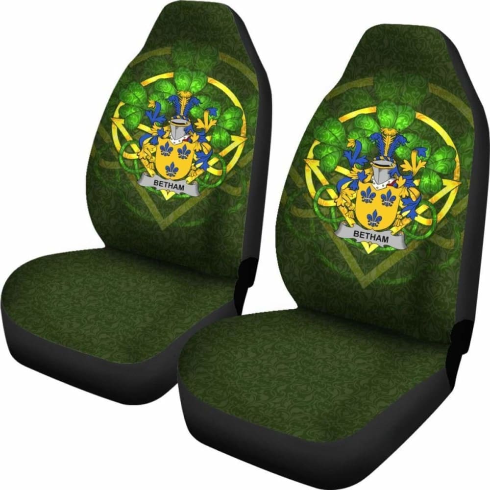 Betham Ireland Car Seat Cover Set of 2 - Celtic Shamrock Design for Cars, SUVs & Trucks | Waterproof & Non-Slip Protection | Perfect for St. Patrick's Day & Irish-Themed Decor