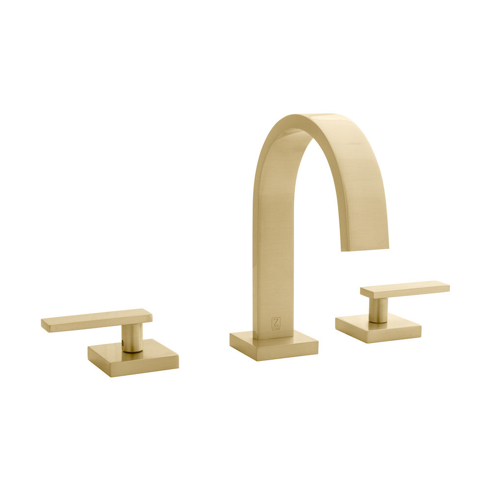 ZLINE Bliss Widespread Bathroom Faucet in Champagne Bronze - 8 Inch Centerset, High Arc Spout, Lever Handles for Bathroom Sink - Perfect for Modern and Traditional Bathroom Decor (BLS BF CB)