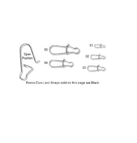 Black Duolock Snaps Size 51 - Durable Fishing Tackle for Lures & Lines