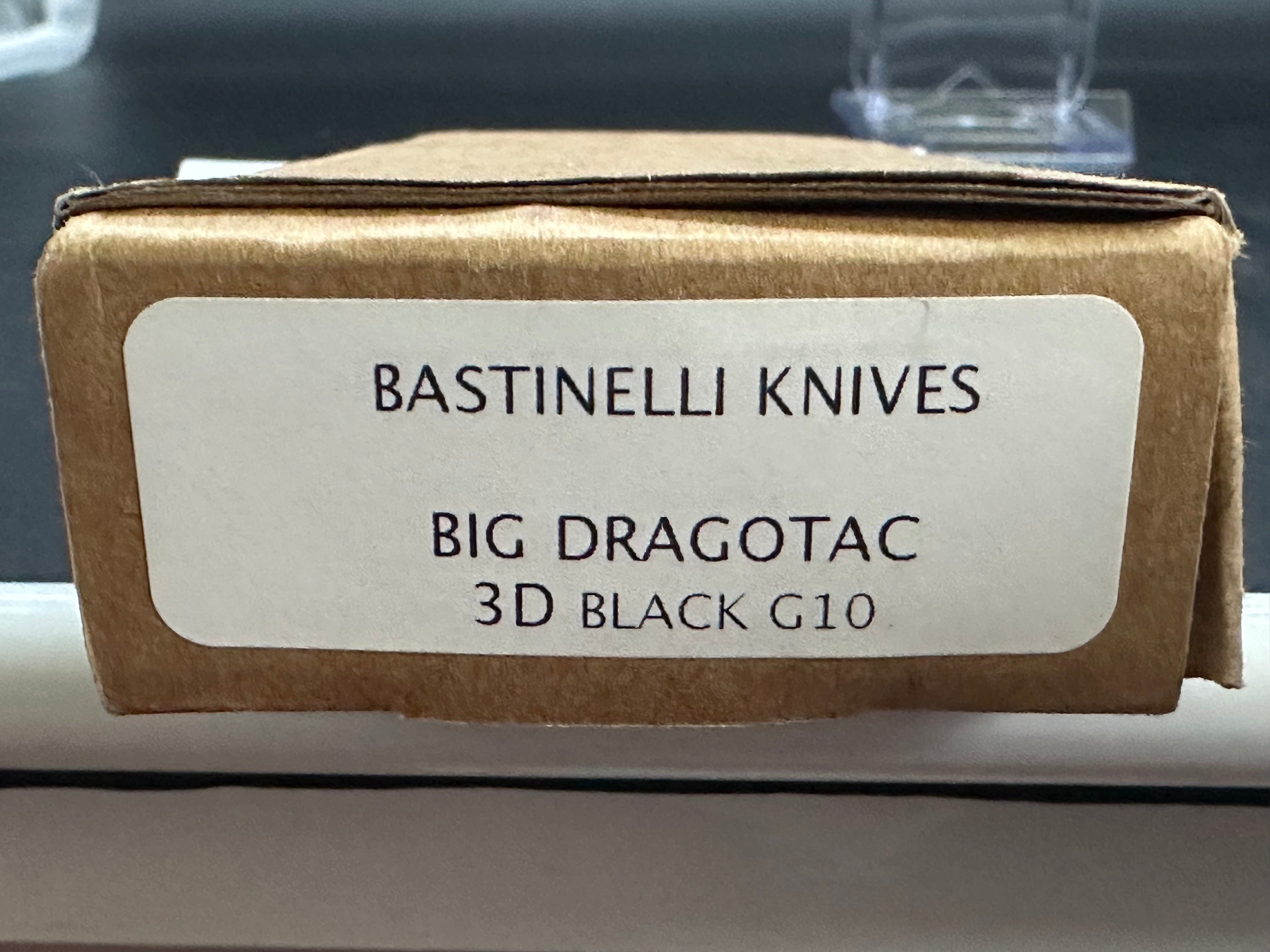 Bastinelli Creations Big Drago Tactical Knife - High-Quality Fixed Blade for Outdoor Survival, Hunting & EDC | Perfect for Camping, Bushcraft & Self-Defense