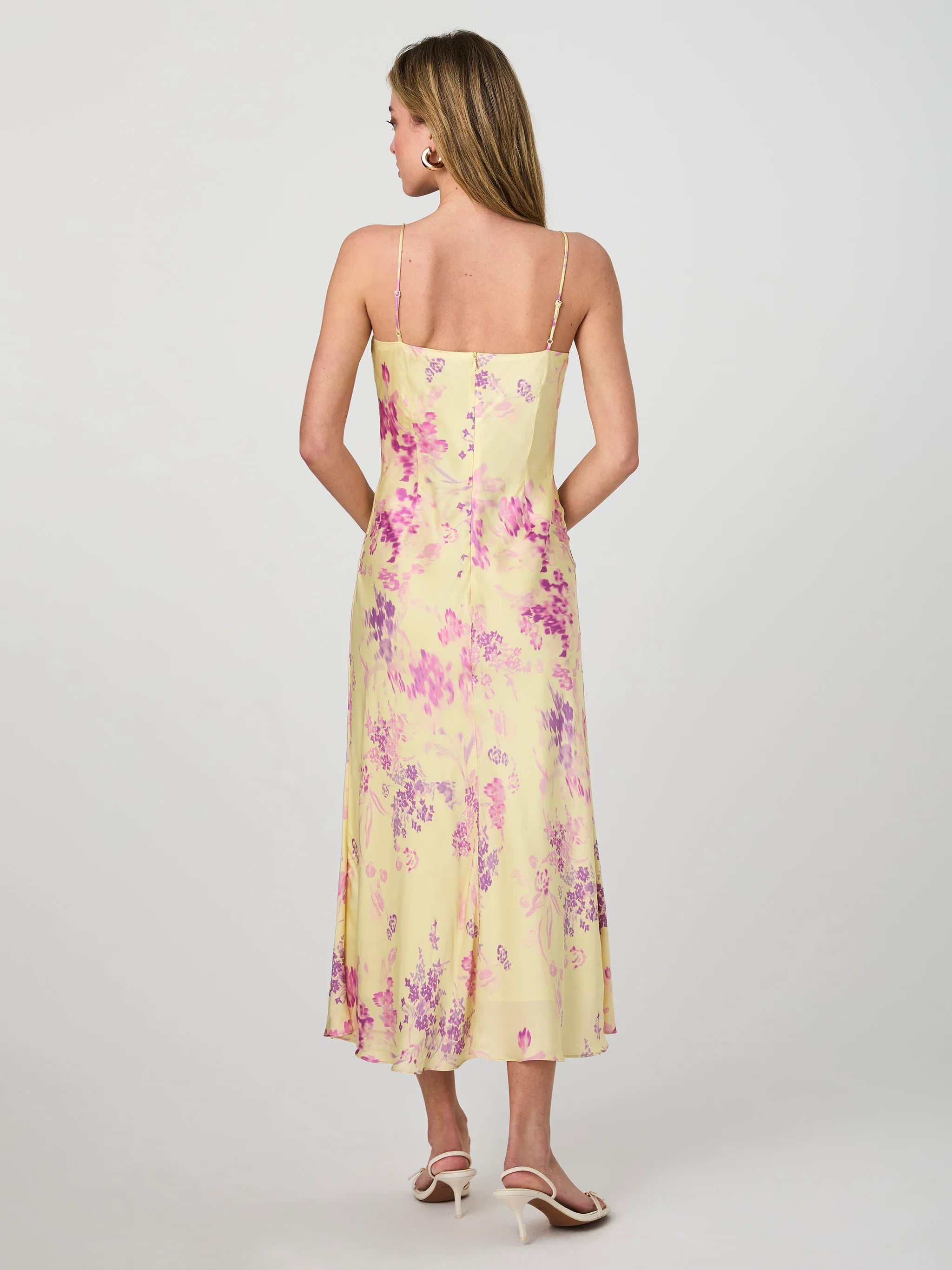 Aurelia Satin Midi Dress for Women - Elegant Party & Evening Gown - Perfect for Weddings, Cocktail Parties & Special Occasions