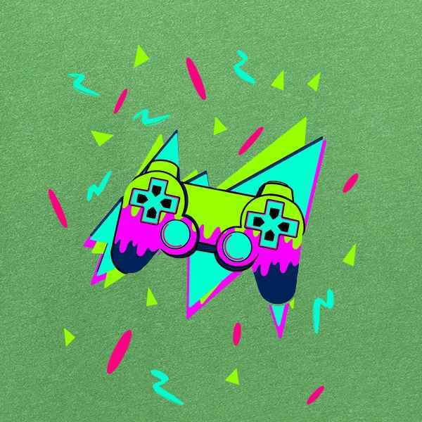 Vintage 90s Retro Gaming Controller T-Shirt for Kids & Teens - Pop Threads Gamer Unisex Tee - Perfect for Casual Wear, Gaming Events & Nostalgic Outfits