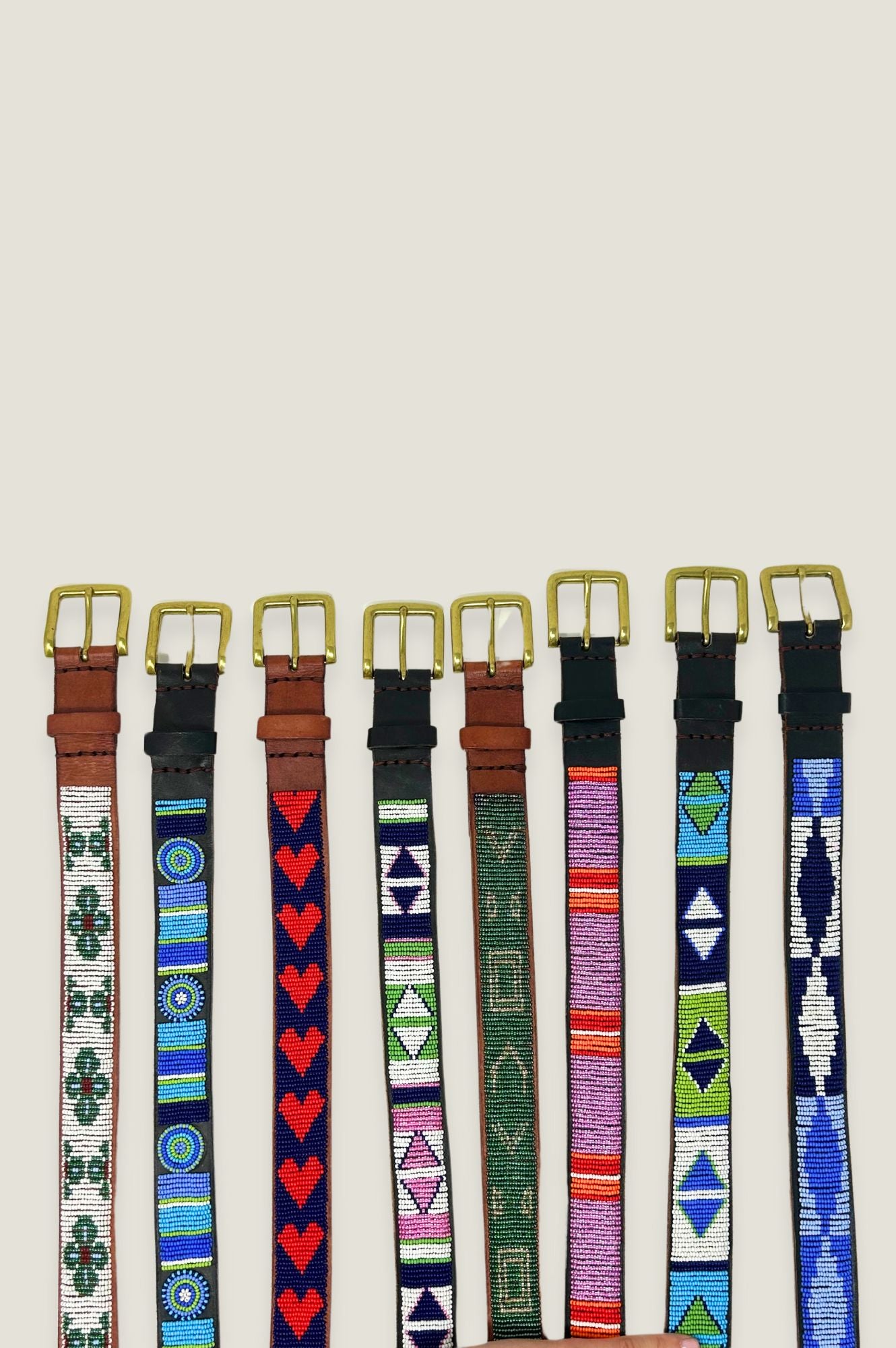 Kilifi Belt for Men & Women - Adjustable Waist Belt in Blue & Green | Perfect for Casual Wear, Outdoor Activities & Travel Accessories
