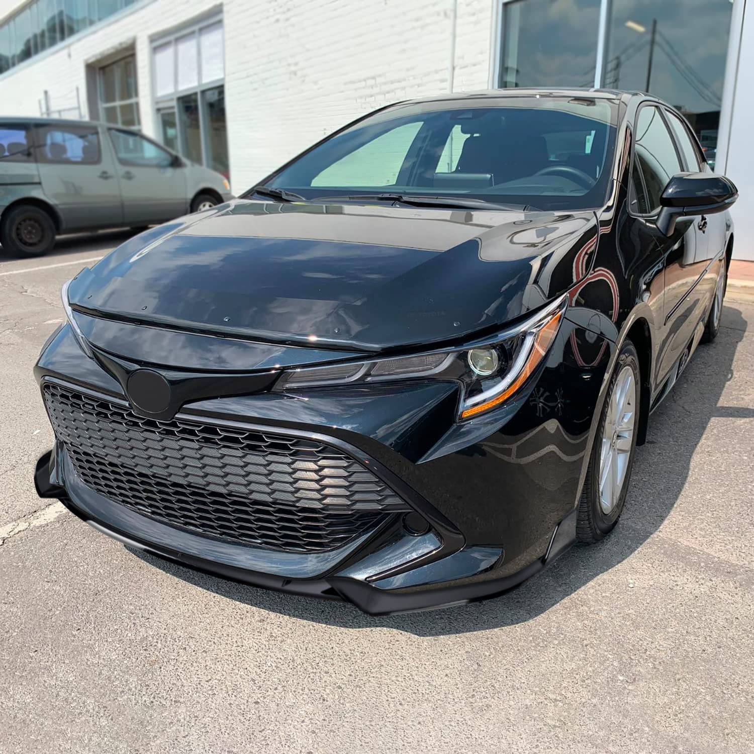 2019-2020 Toyota Corolla Sedan Front Lip Spoiler - 3 Piece Set (Fits All Sedan Models, Not for Hatchback) - Enhance Style & Aerodynamics for Street & Show Cars