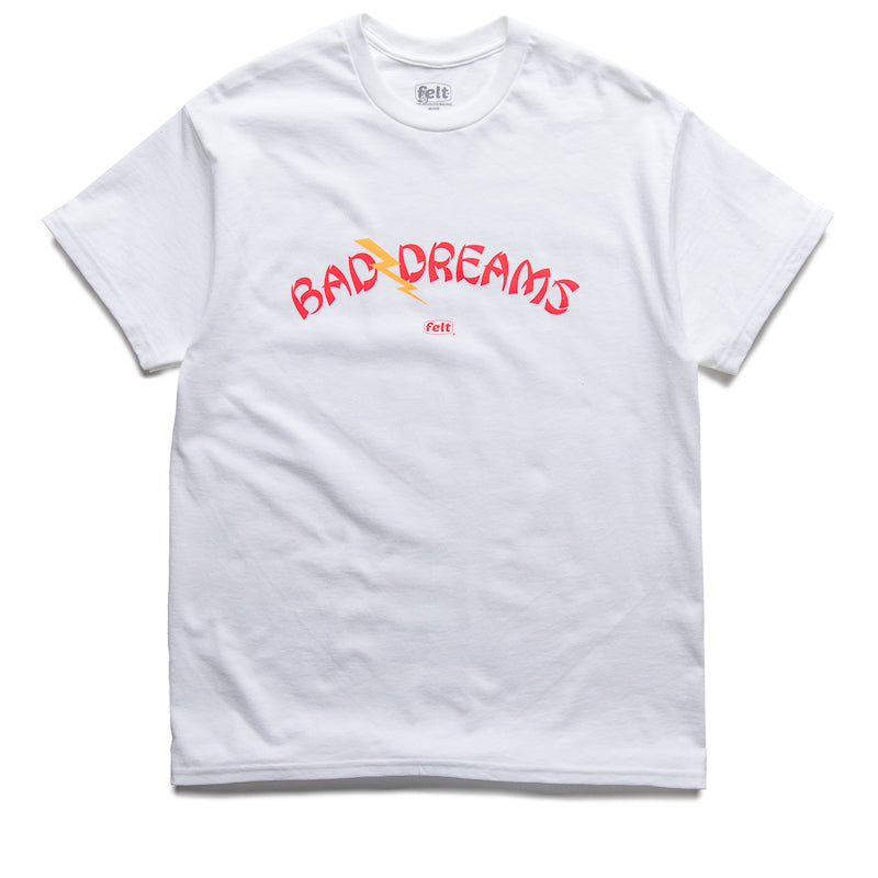 Felt Bad Dreams Garage T-Shirt - White - Soft Cotton Tee for Men & Women - Perfect for Casual Wear, Street Style & Everyday Comfort