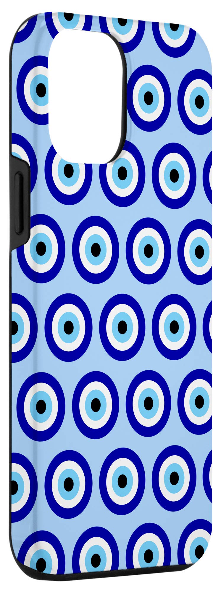 iPhone 12 Pro Max Case - Premium Protective Cover with Evil Eye Design in Blue | Slim Fit & Shockproof for Everyday Use & Travel Protection
