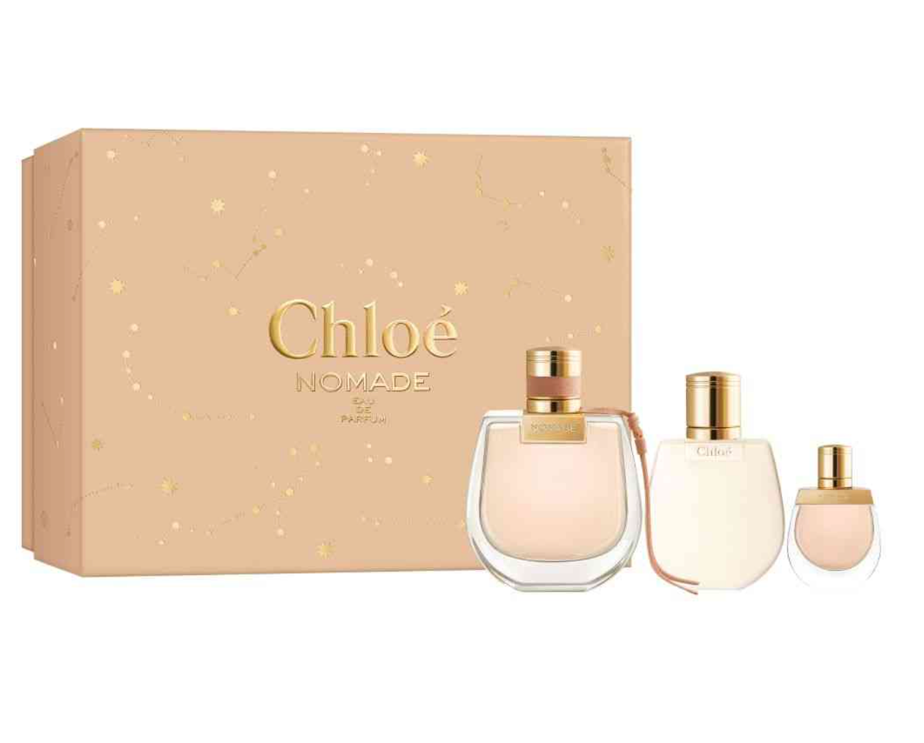 Chloe Nomade 3-Piece Luxury Perfume Gift Set - 75ML EDP Spray + 100ML Body Lotion + 5ML Travel Size EDP Spray for Women | Perfect for Gifts, Travel & Everyday Elegance