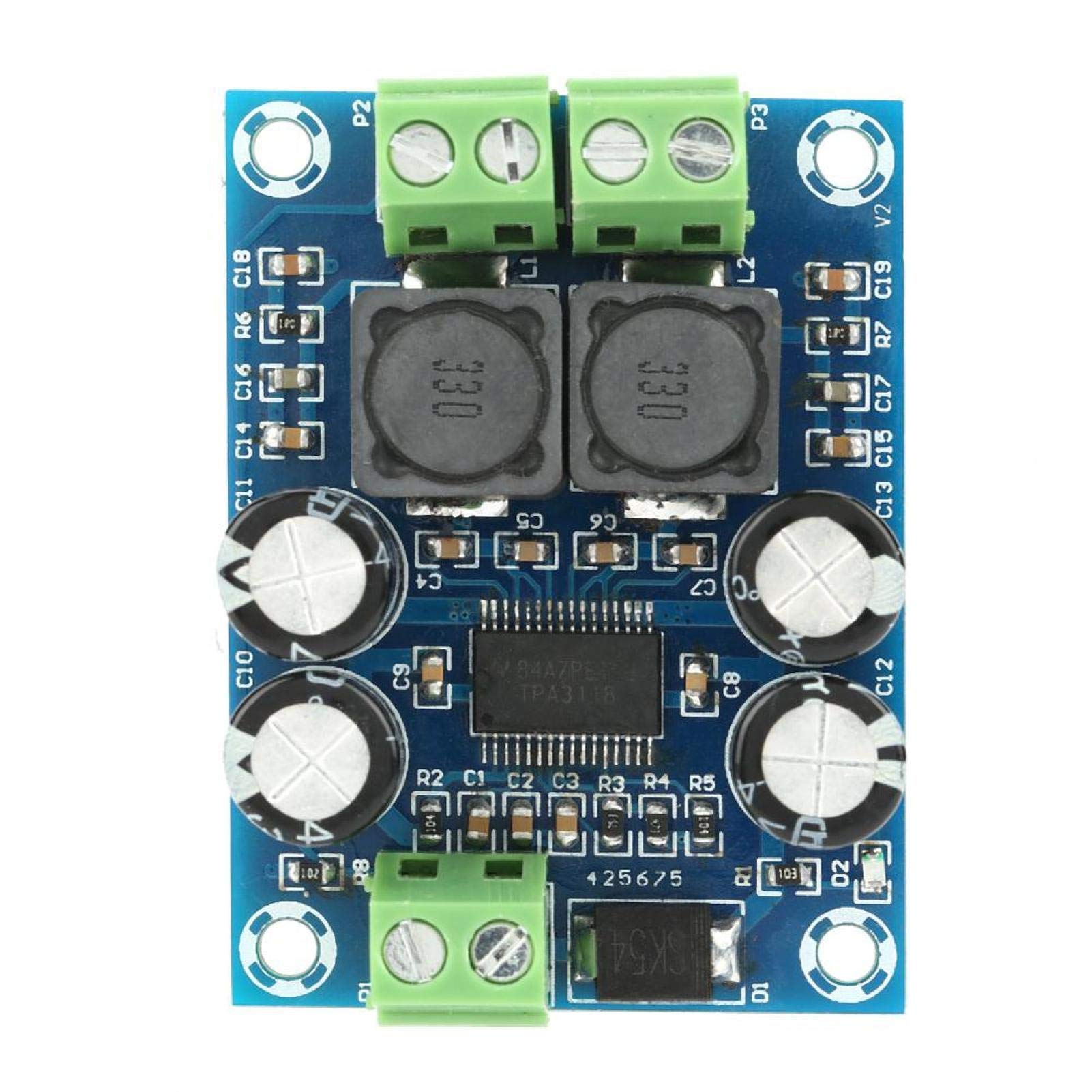 Mini TPA3118 60W数字音频功放模块 DC10-24V PBTL模式 适用于电视、显示器、笔记本电脑、便携音箱、DVD播放器及家庭影院系统