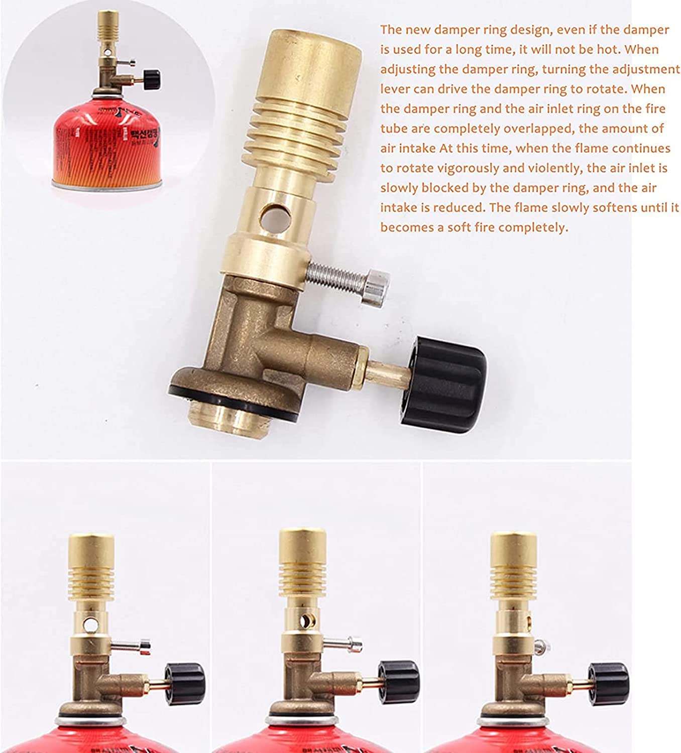 Portable Bunsen Burner - Multifunctional Lab Gas Torch for Heating, Cooking, Disinfecting & Welding | Camping, DIY Projects & Emergency Use
