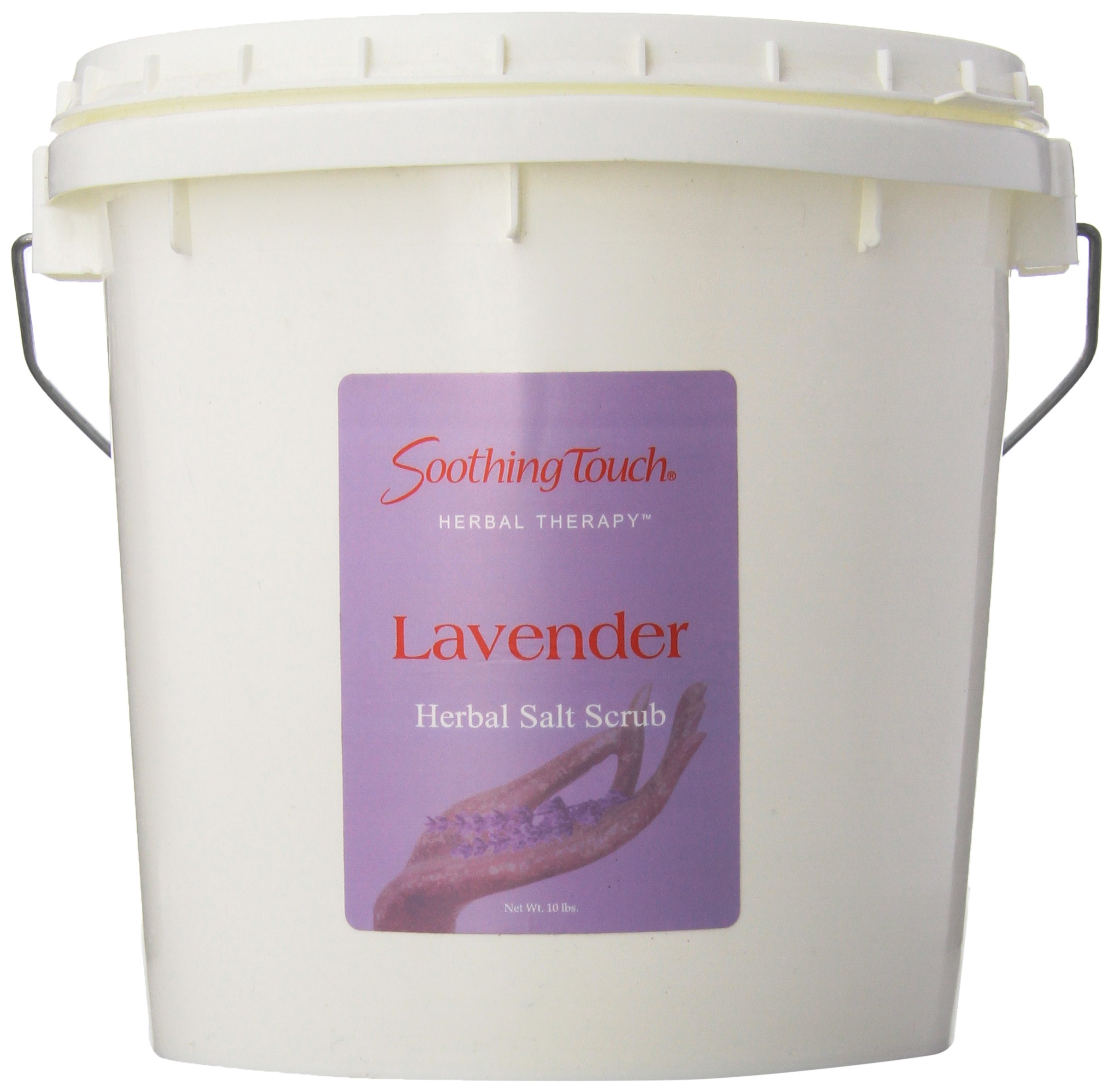 Lavender Salt Scrub for Relaxation & Exfoliation – 10 lb Soothing Touch W67365L1 – Perfect for Spa, Bath & Body Care at Home