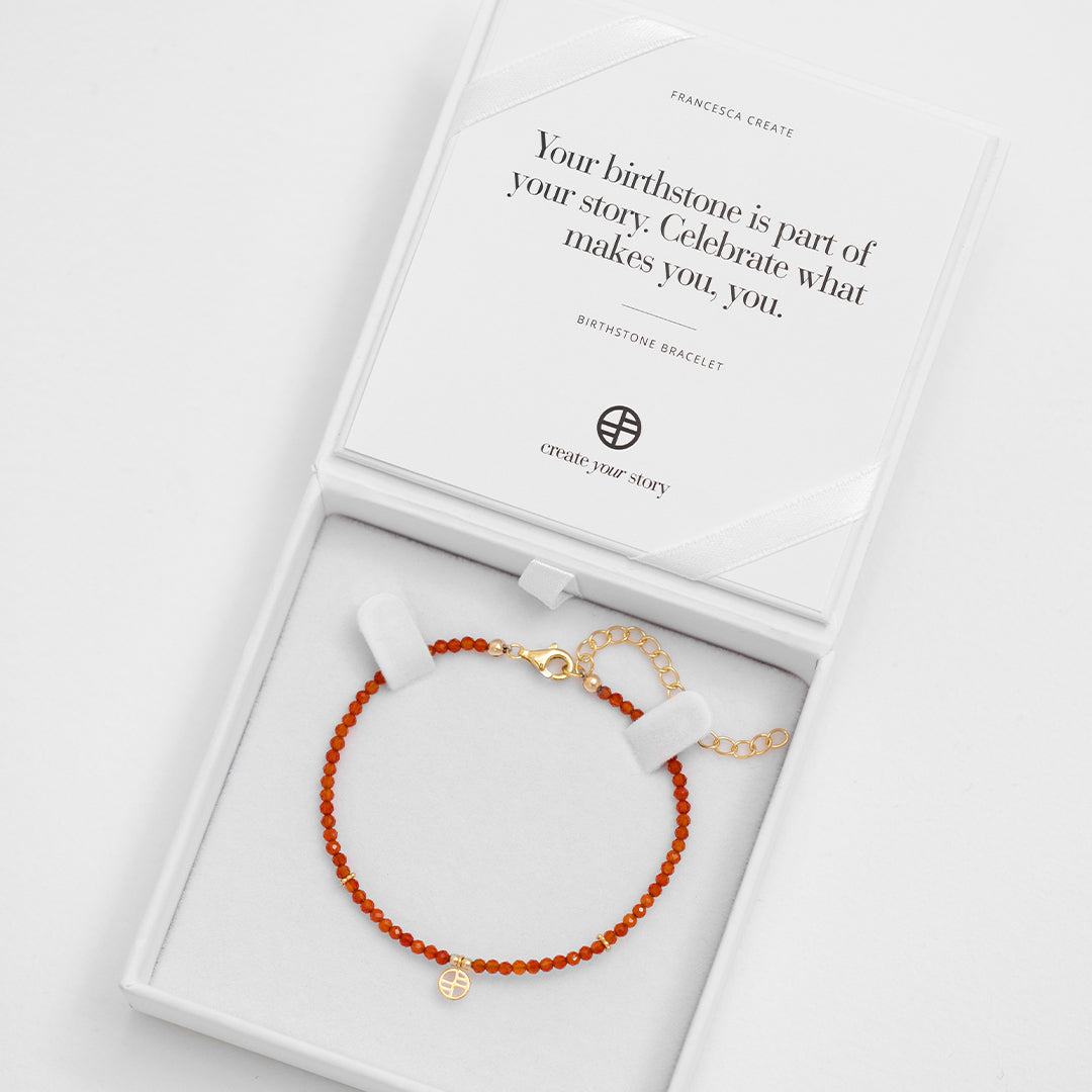 Garnet January Birthstone Bracelet for Women - Elegant Jewelry Gift for Birthday, Anniversary & Special Occasions