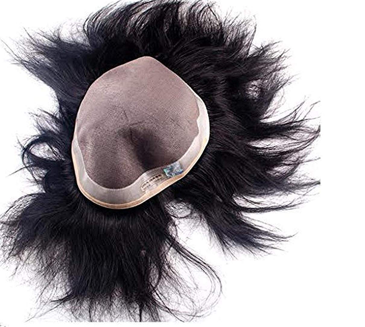 Premium Human Hair Toupee for Men & Boys - Full Head Hair Patch Wig (10x8, Black) - USA Base - Natural Look & Comfort - Perfect for Daily Wear, Special Occasions & Hair Loss Solutions