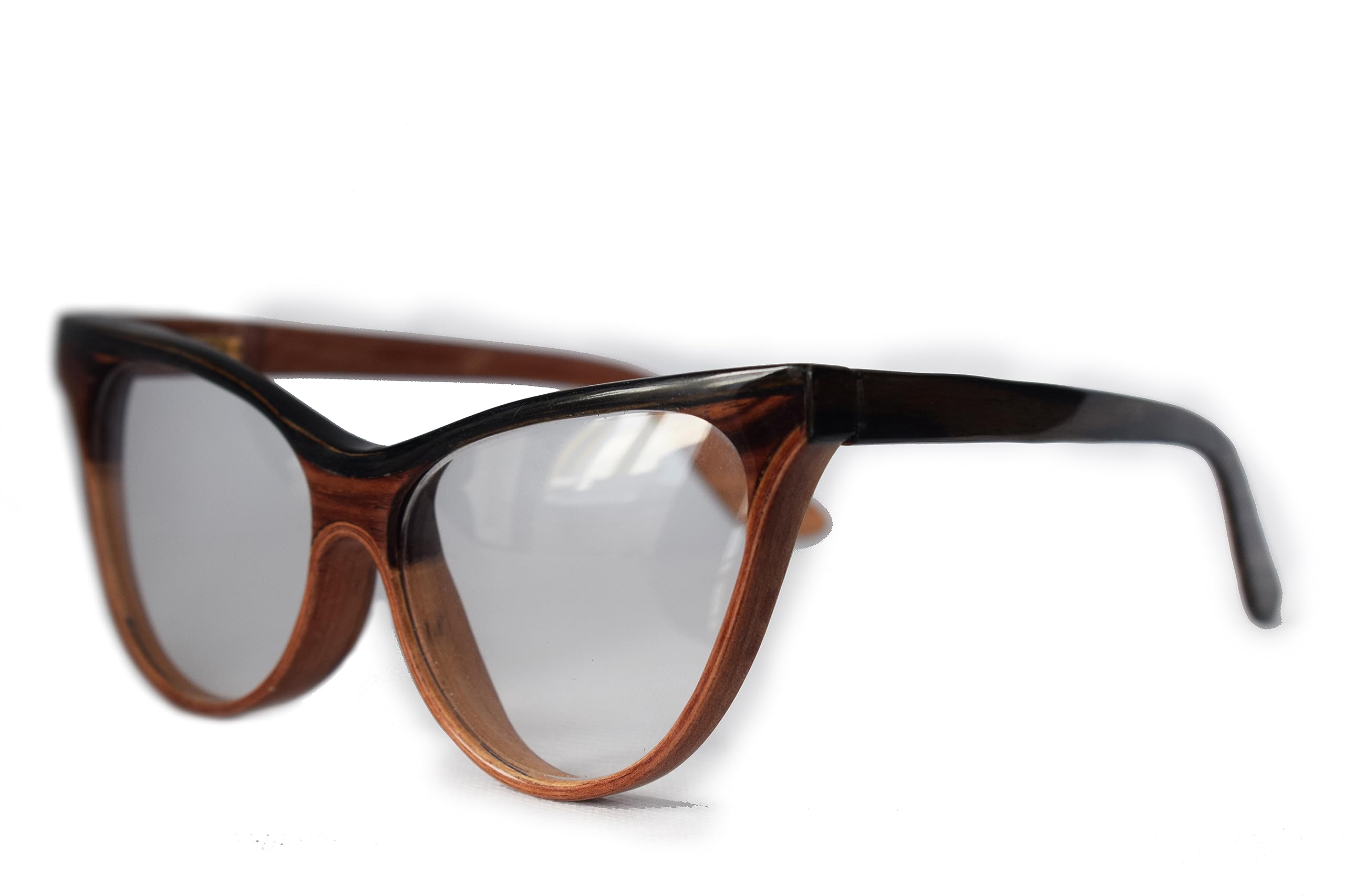 Handmade Wood Frame Eyeglasses for Men & Women - Vintage Bentwood Eyewear - Unique Gift for Him or Her - Perfect for Reading, Driving & Fashion Accessories