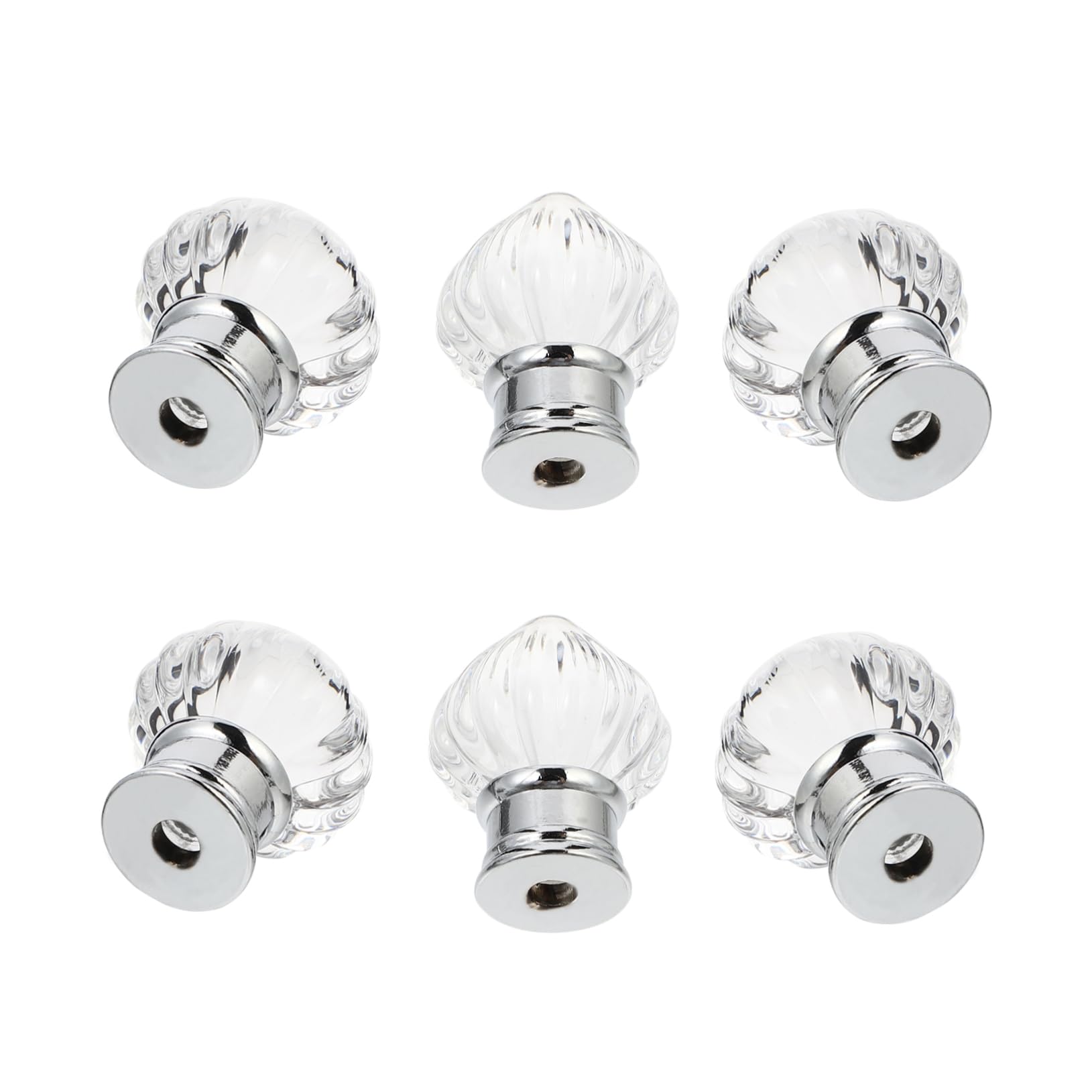 6-Pack Strawberry Acrylic Decorative Cabinet Knobs - Keyless Door & Furniture Knobs for Wardrobe, Vanity, Kitchen Cabinets - Easy Replacement Hardware for Home Decor & DIY Projects