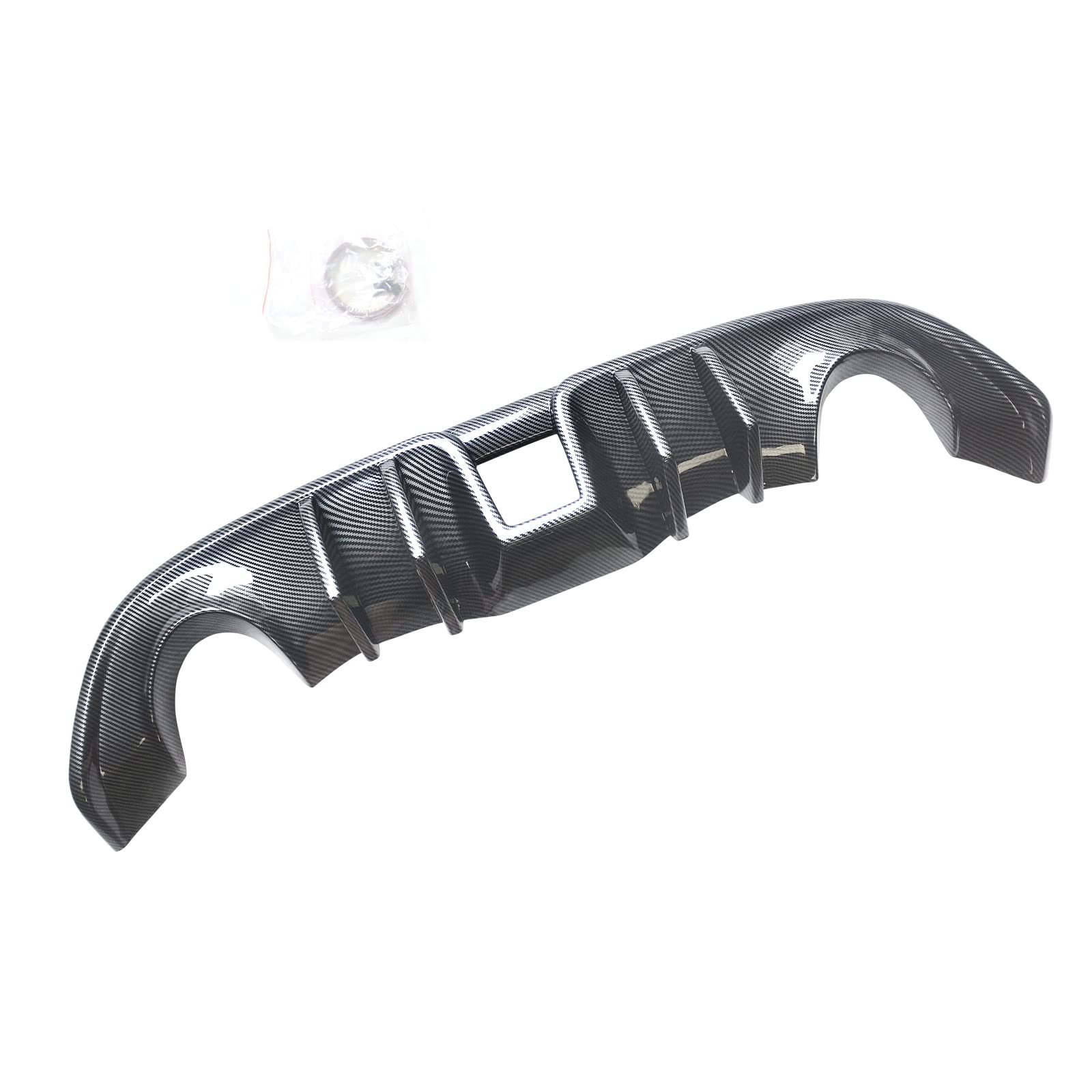 NINTE JDM L Shark Fin Style Carbon Fiber Rear Bumper Diffuser Valance for 2009-2020 Nissan 370Z Z34 - Upgrade Your Car's Aerodynamics & Sporty Look for Street Racing & Car Shows