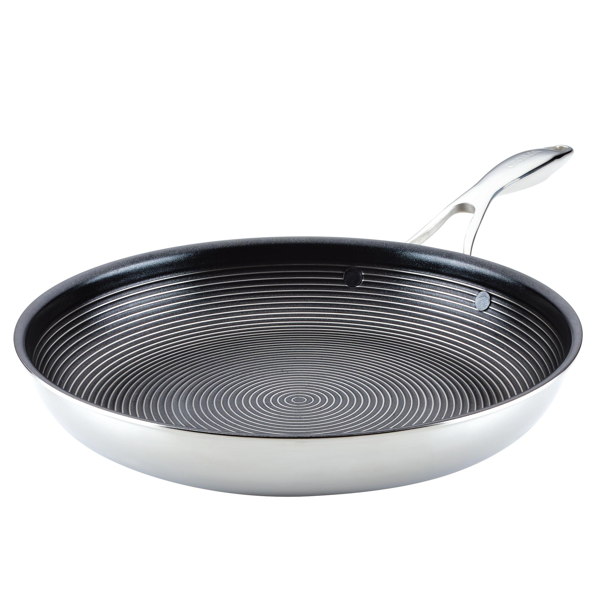 12.5 Inch Nonstick Open Frying Pan - Professional Grade Skillet for Perfect Sautéing, Frying & Cooking | Ideal for Stovetop, Oven & Camping Use