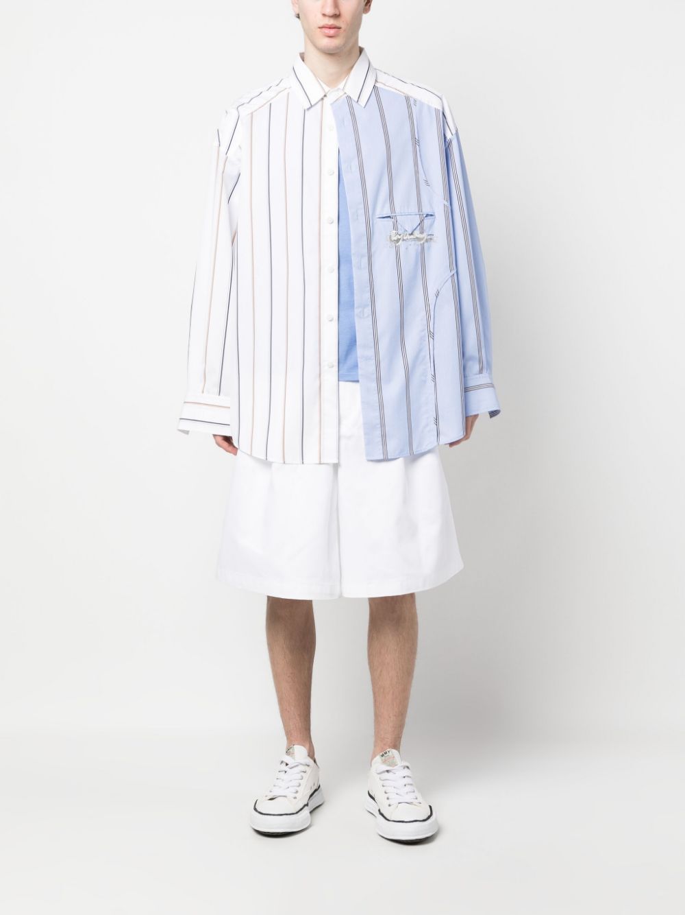Comme des Garcons White Shorts for Men & Women - Trendy Casual Summer Shorts for Streetwear & Beach Outfits